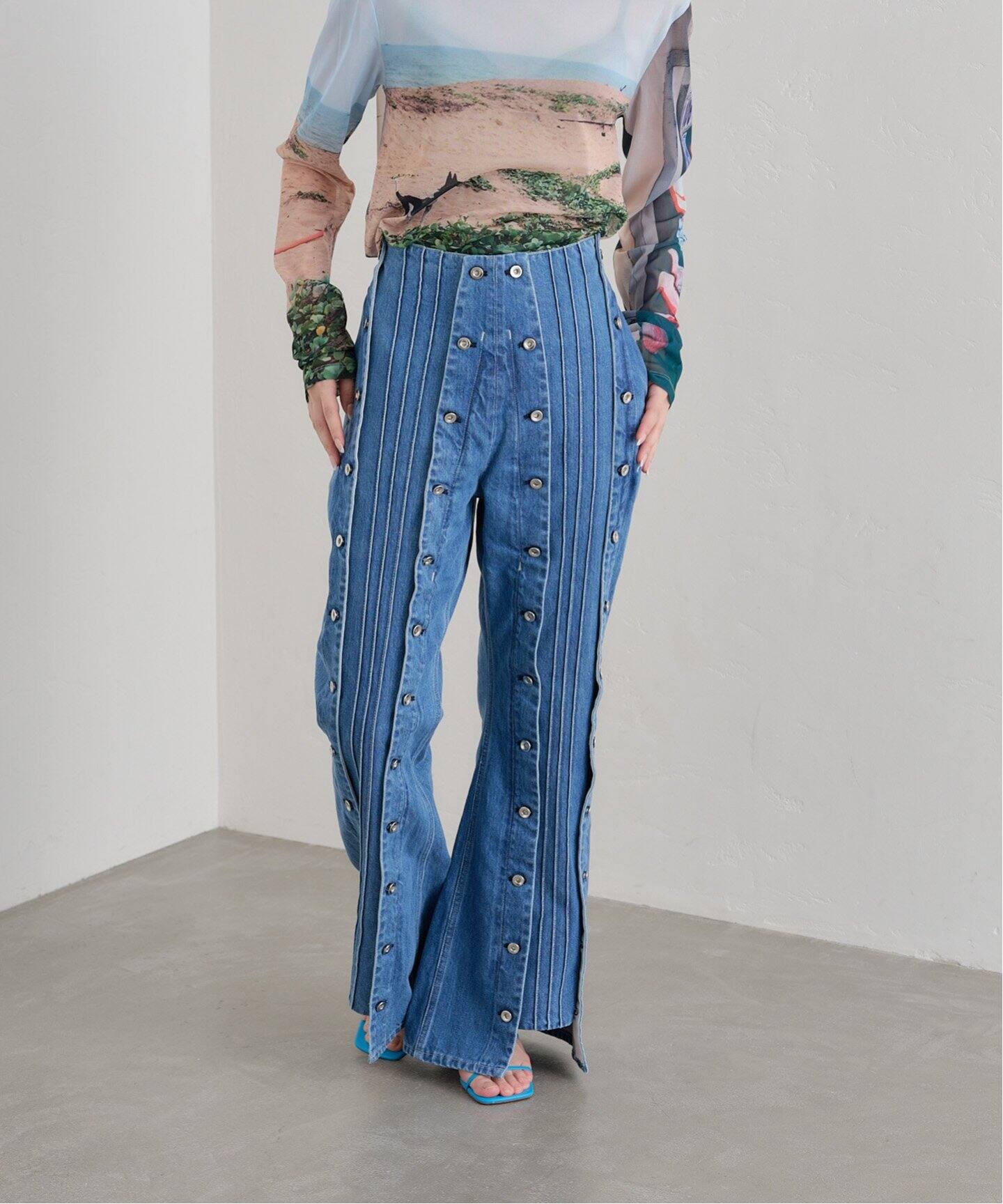 YOHEI OHNO / ヨウヘイオオノ】Car Denim Trousers B（デニムパンツ  