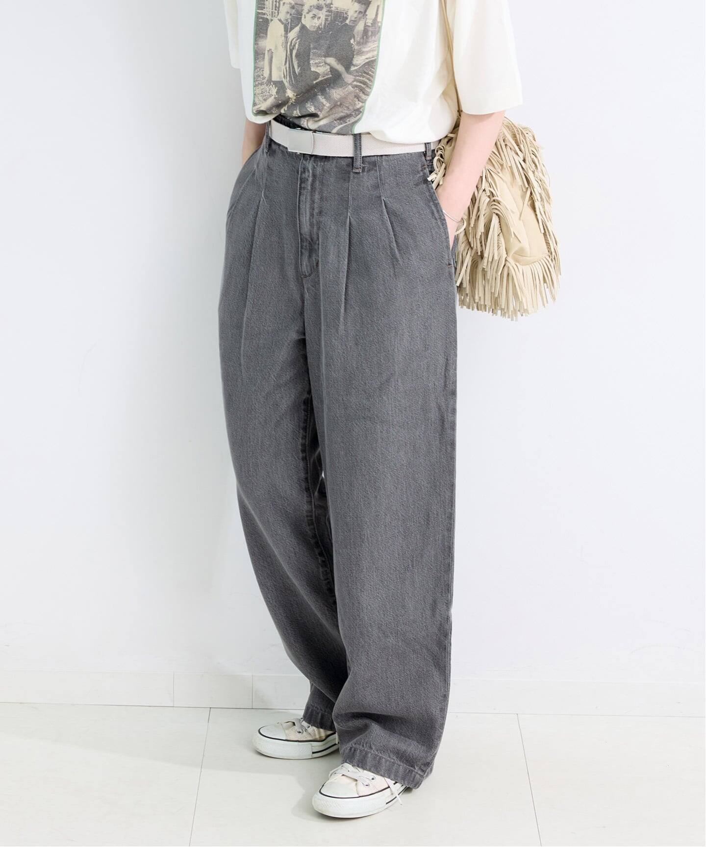 BC.STOCK☆ DU JOUR/デュ ジュール カーブジーンズ36 グレー B.C STOCK ジーンズ デニム デニムパンツ DU JOUR/デュ ジュール
