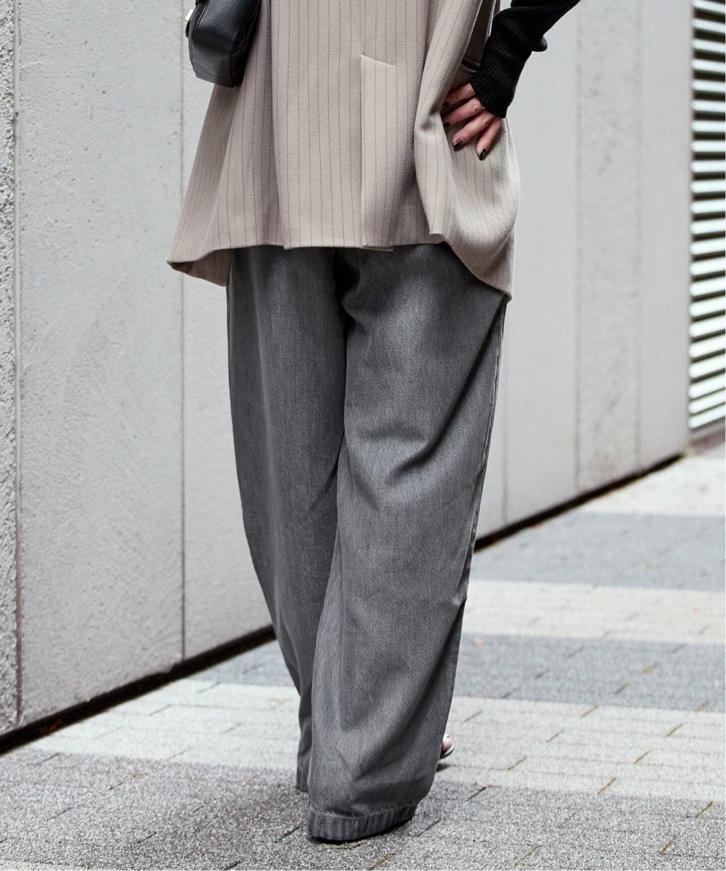 追加》ウォッシャブル / DU JOUR/デュ ジュール TROUSER JEAN