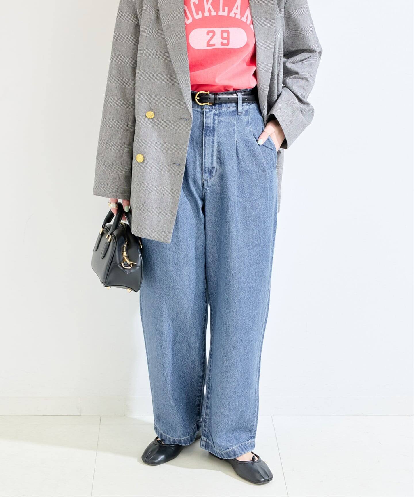 追加》ウォッシャブル / DU JOUR/デュ ジュール TROUSER JEAN（デニム