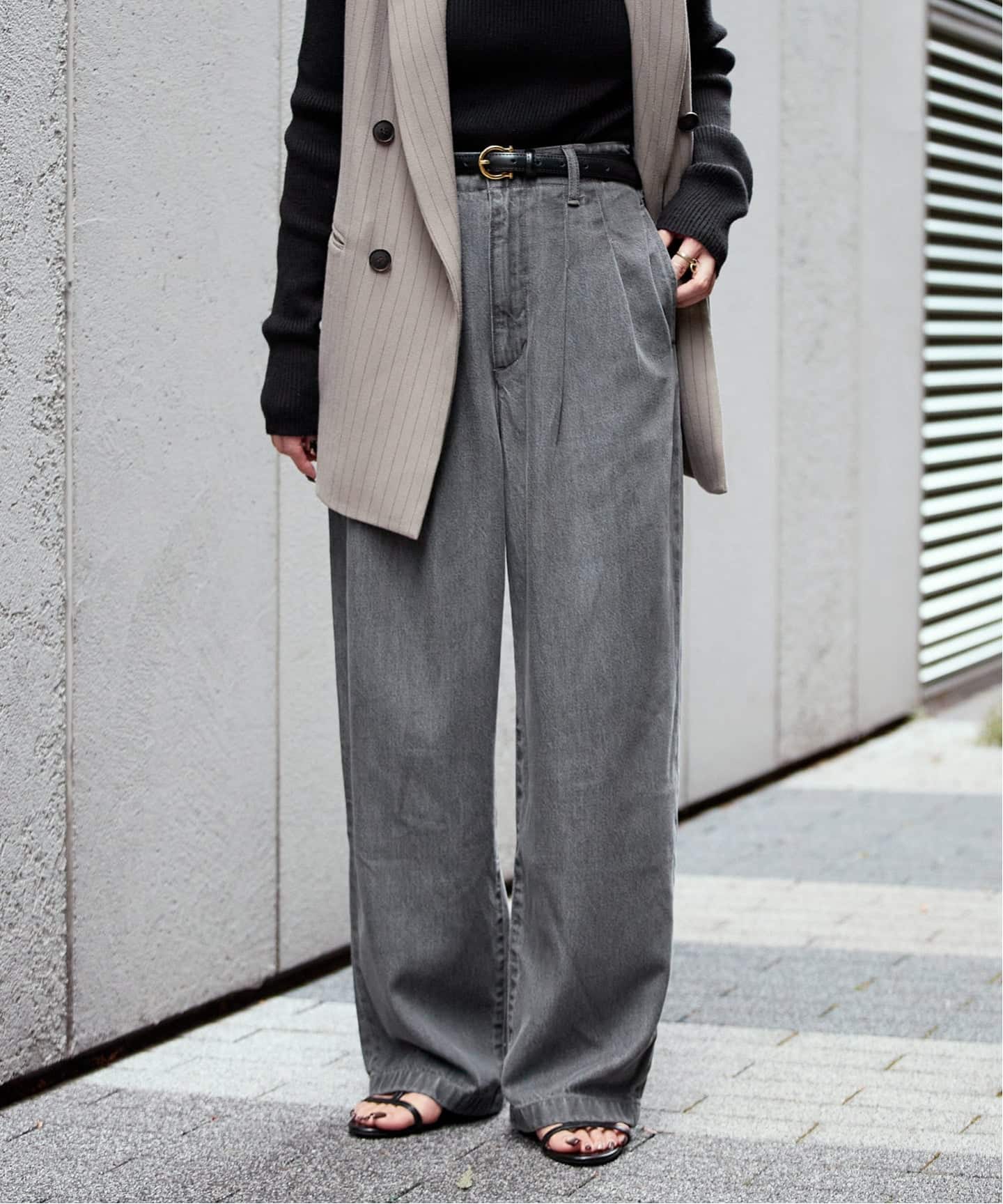 追加3》ウォッシャブル / DU JOUR/デュ ジュール TROUSER JEAN（デニム