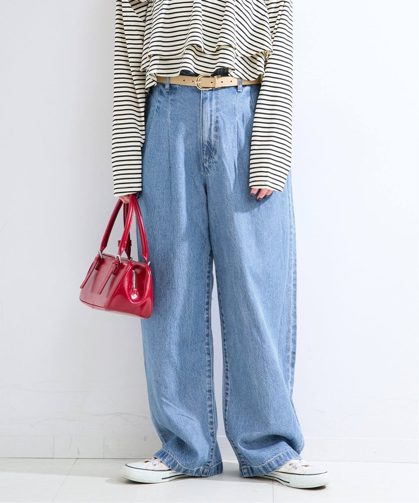 追加3》ウォッシャブル / DU JOUR/デュ ジュール TROUSER JEAN（デニム