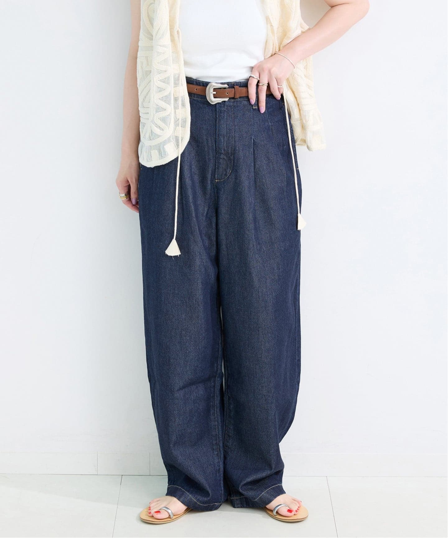 《追加3》ウォッシャブル / DU JOUR/デュ ジュール TROUSER JEAN