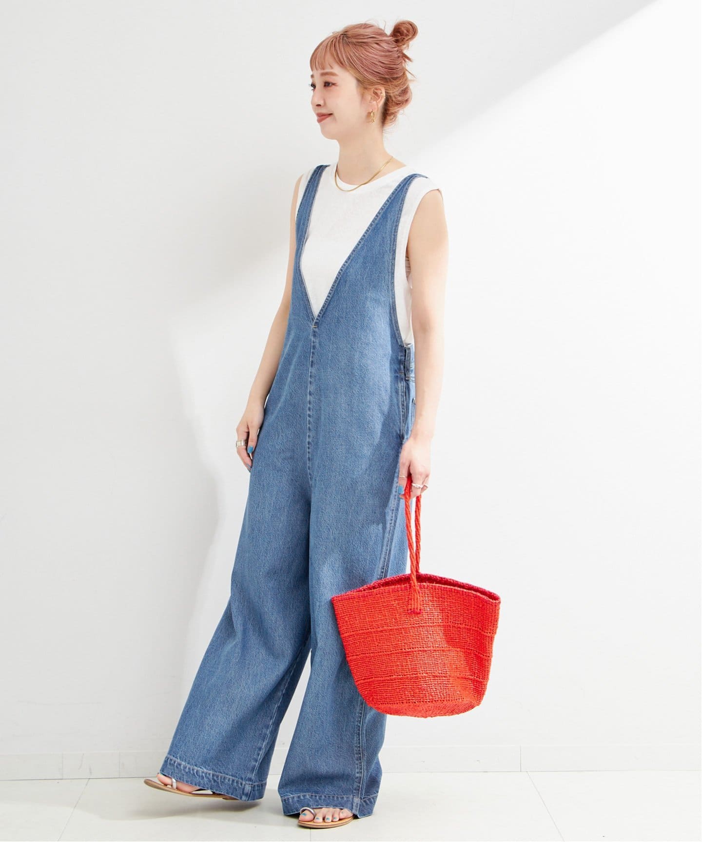 B.C STOCK デュ ジュール JEAN BARE SALOPETTE ウォッシャブル / DU JOUR/デュ ジュール JEAN BARE SALOPETTE
