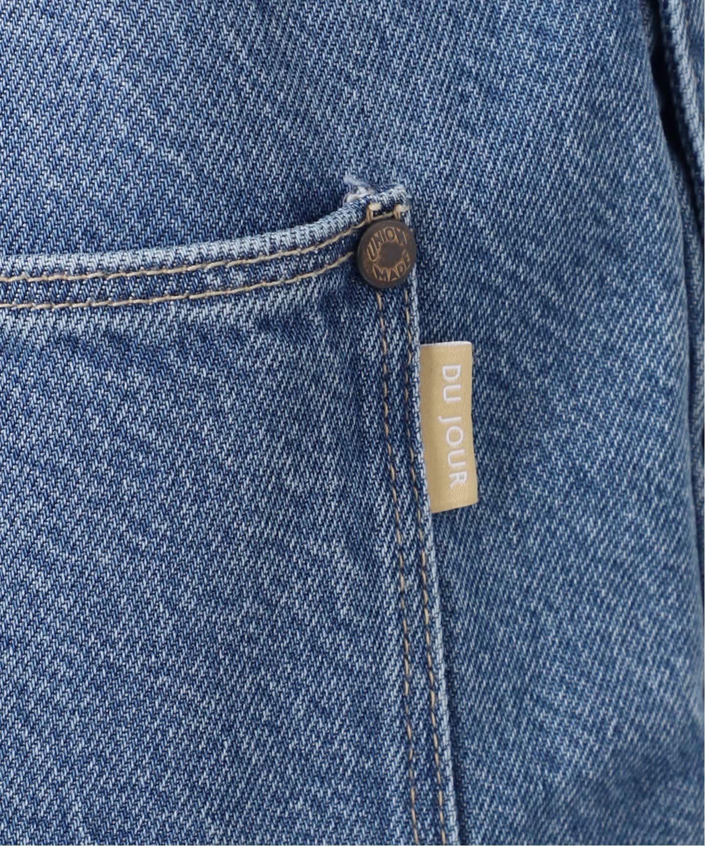 デュ ジュール Vネック　デニム　サロペット　ベーセーストック B.C STOCK サロペット オーバーオール DU JOUR/デュ ジュール V