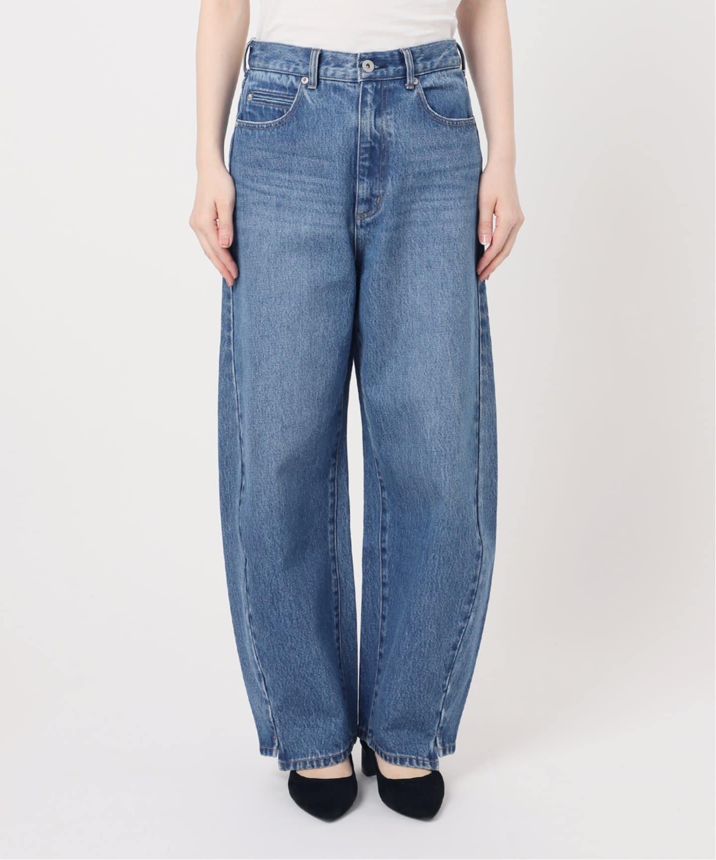 DU JOUR/デュ ジュール BARREL BAGGY JEAN ブルー　38 DU JOUR/デュ ジュール BARREL BAGGY JEAN ブルー 38 - メルカリ