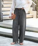 《追加4》【WEB限定】ウォッシャブル / DU JOUR/デュ ジュール BARREL BAGGY JEAN