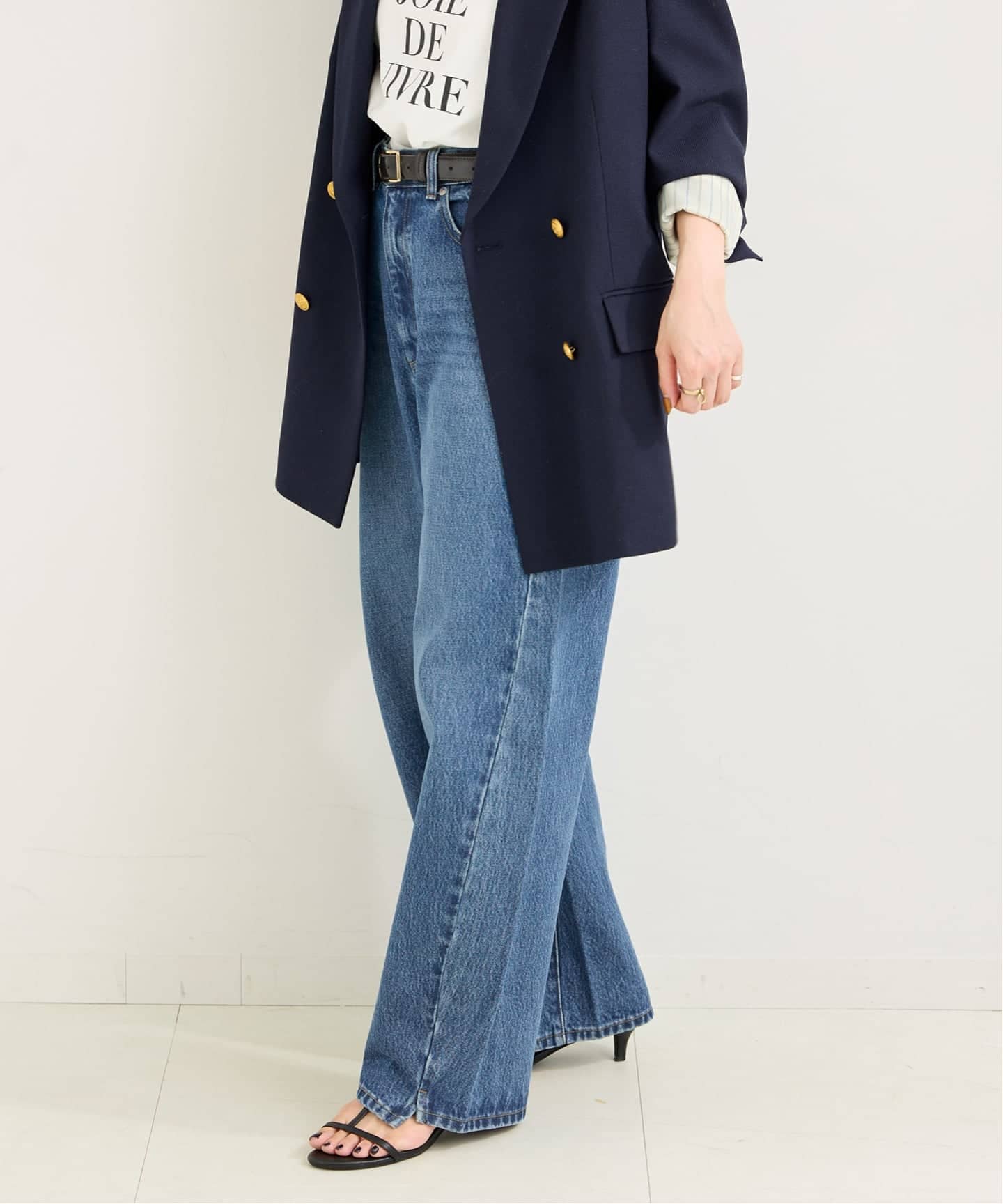DU JOUR/デュ ジュール BARREL BAGGY JEAN ブルー　36 B.C STOCK（ベーセーストック）の「ウォッシャブル / DU JOUR