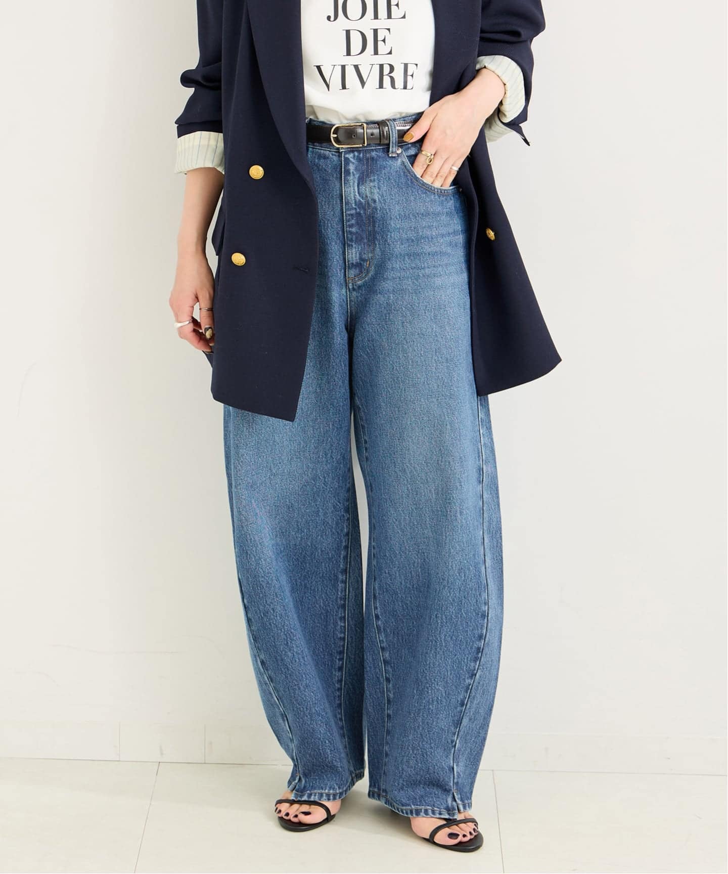 dujourバレルバギージーンズ B.C STOCK｜《追加4》【WEB限定】ウォッシャブル / DU JOUR/デュ