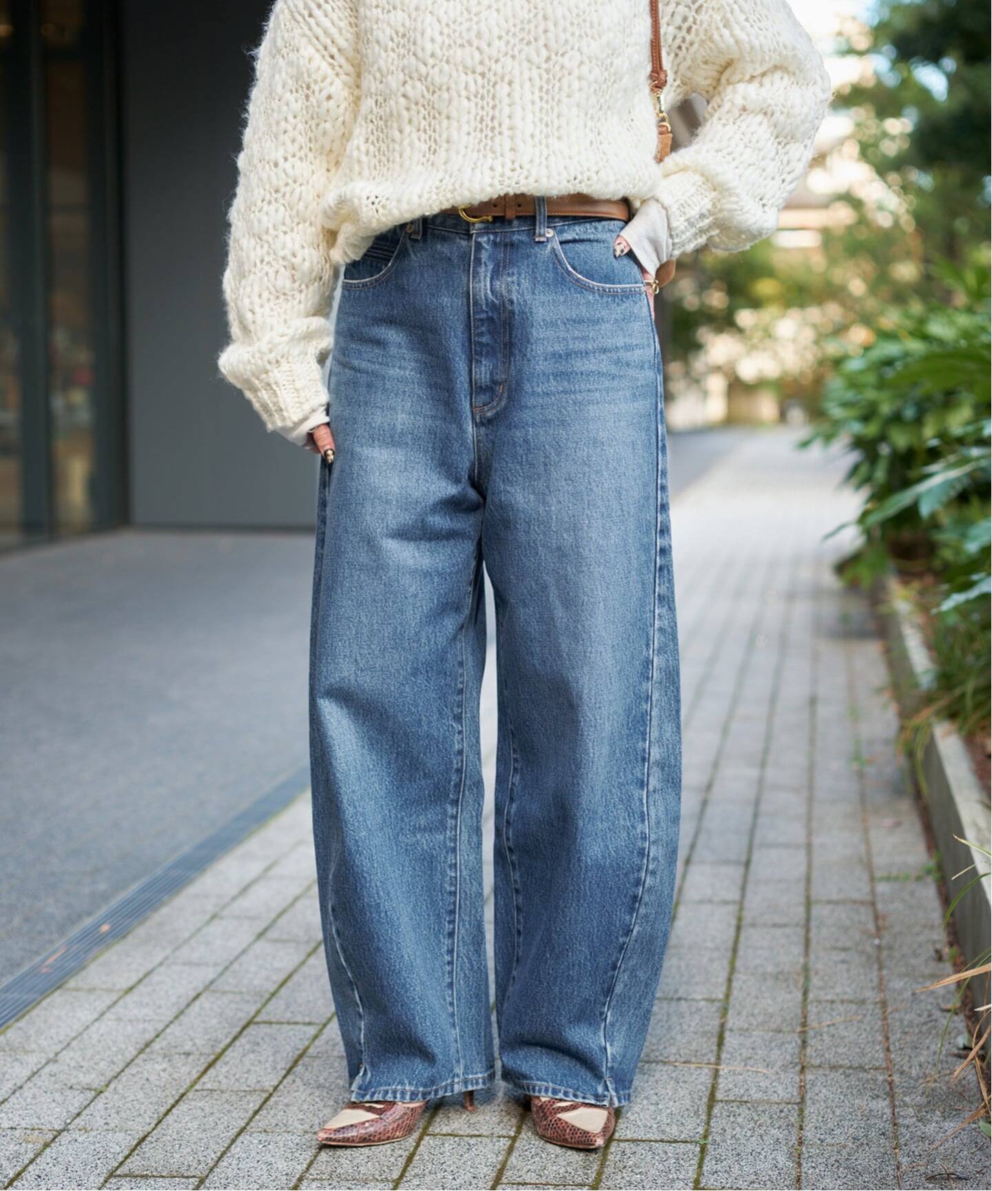 追加6》ウォッシャブル / DU JOUR/デュ ジュール BARREL BAGGY JEAN