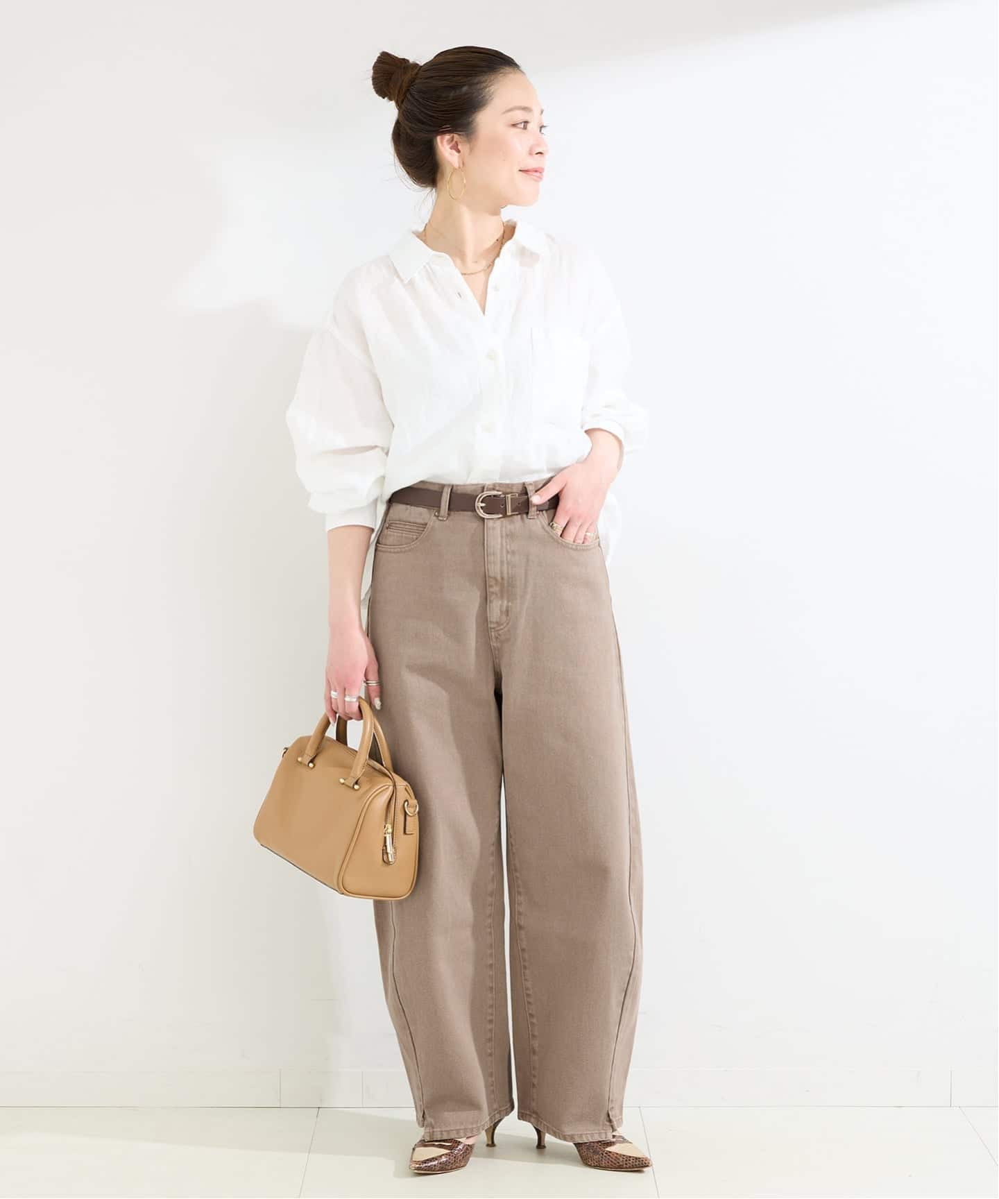 追加7》ウォッシャブル / DU JOUR / デュ ジュール BARREL BAGGY JEAN