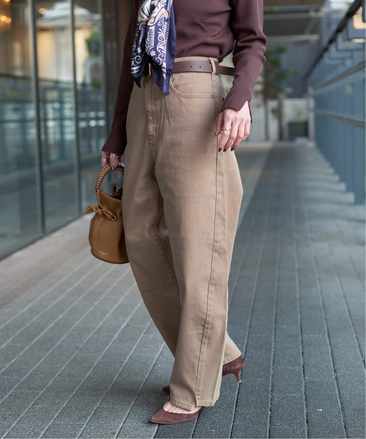 追加7》ウォッシャブル / DU JOUR / デュ ジュール BARREL BAGGY JEAN