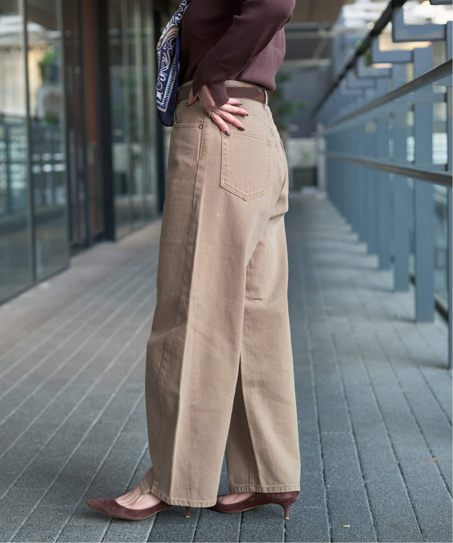 追加7》ウォッシャブル / DU JOUR / デュ ジュール BARREL BAGGY JEAN