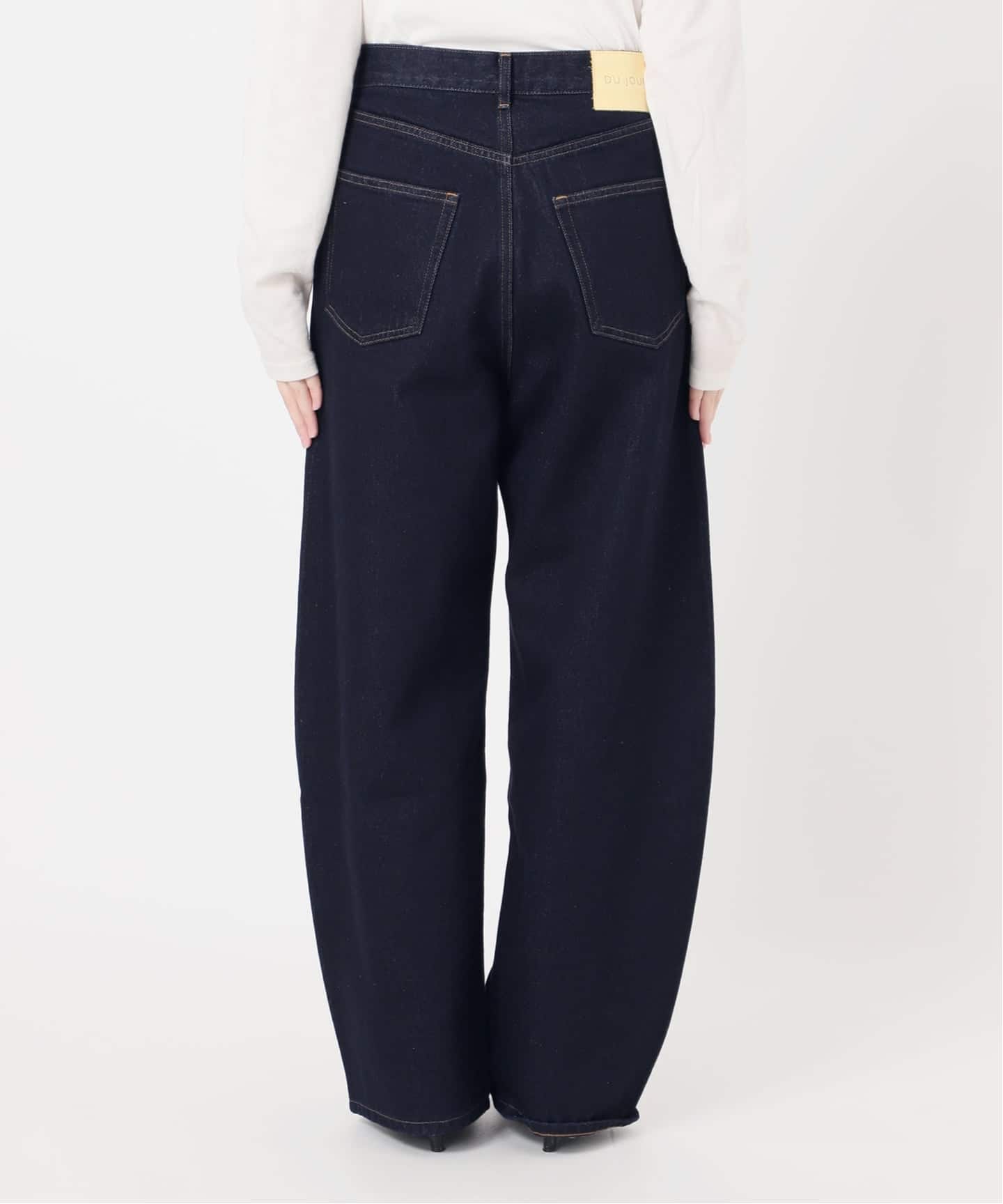 追加7》ウォッシャブル / DU JOUR / デュ ジュール BARREL BAGGY JEAN