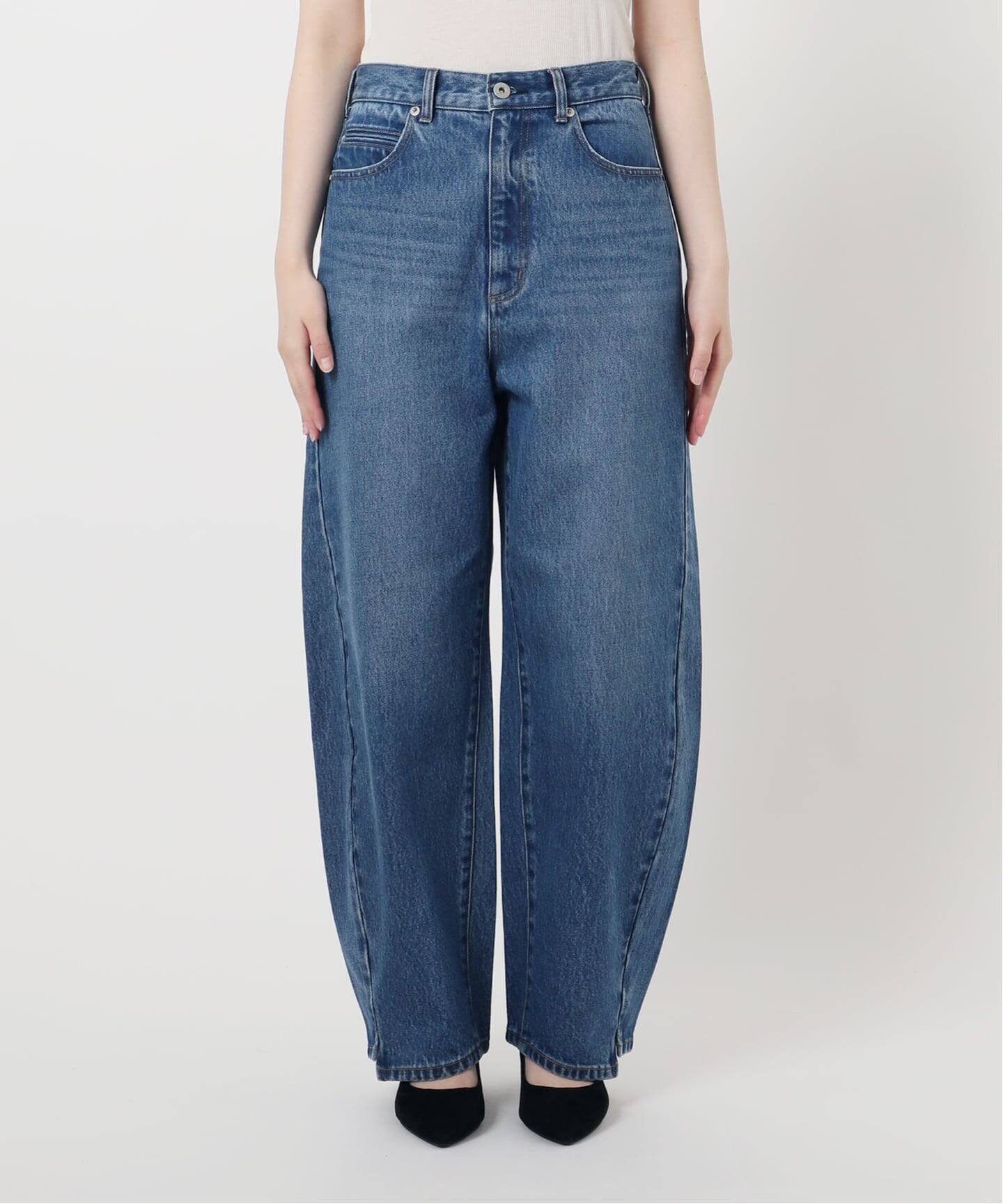 追加7》ウォッシャブル / DU JOUR / デュ ジュール BARREL BAGGY JEAN