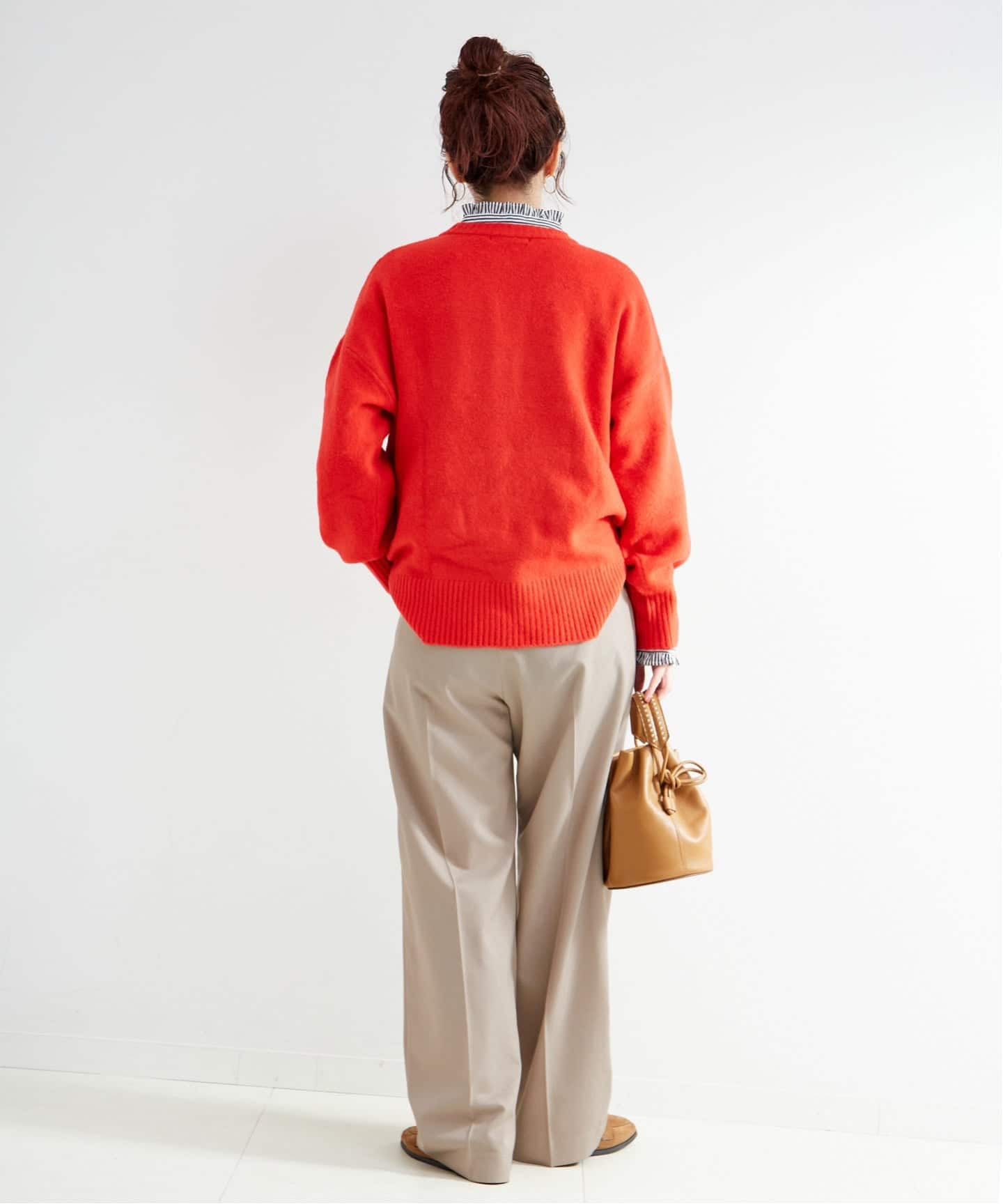 手洗い可 / 吸湿発熱 / ウースティッドウールライクトラウザー