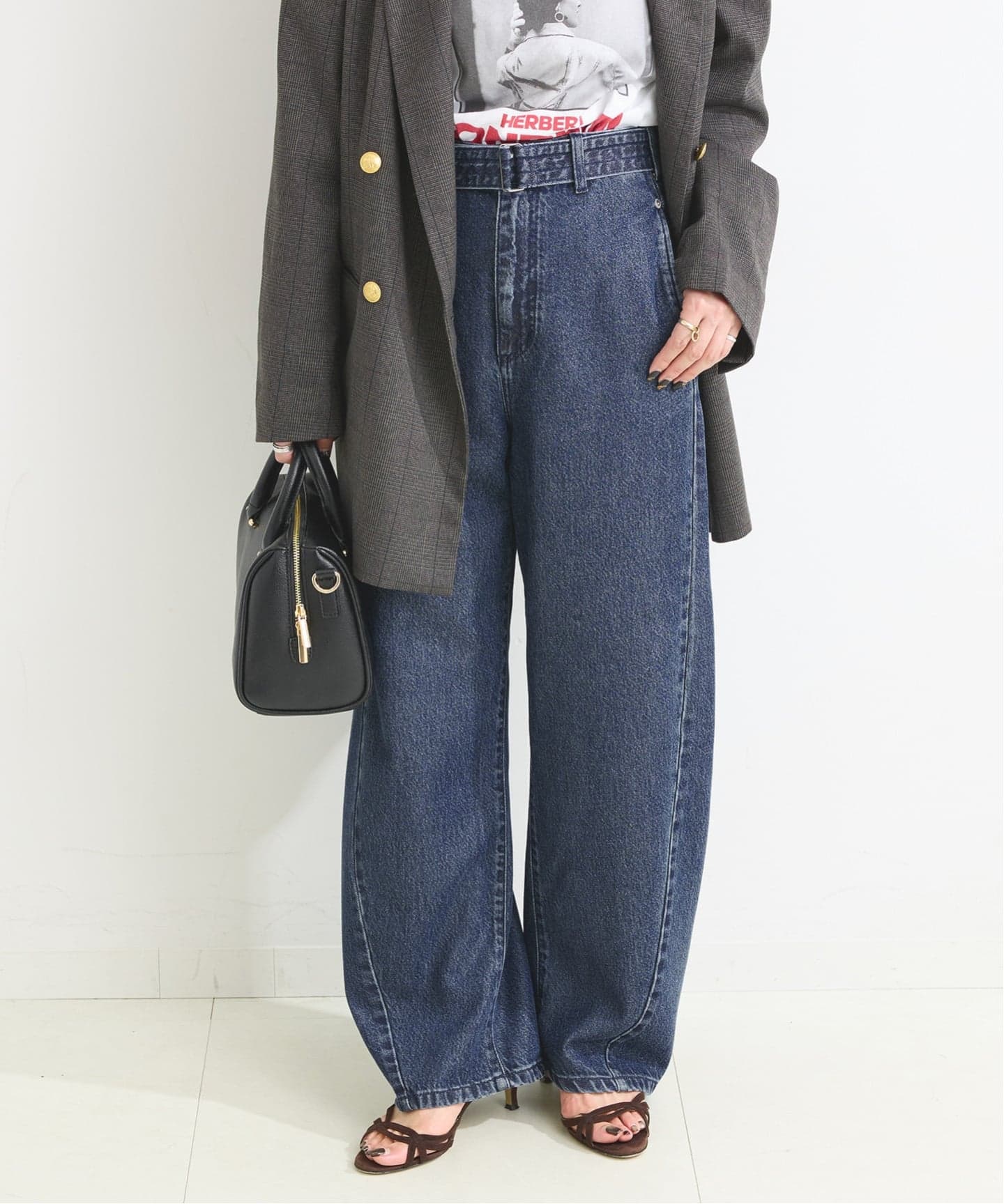 ウォッシャブル / DU JOUR/デュ ジュール G-DYE PEGGED JEAN（デニム