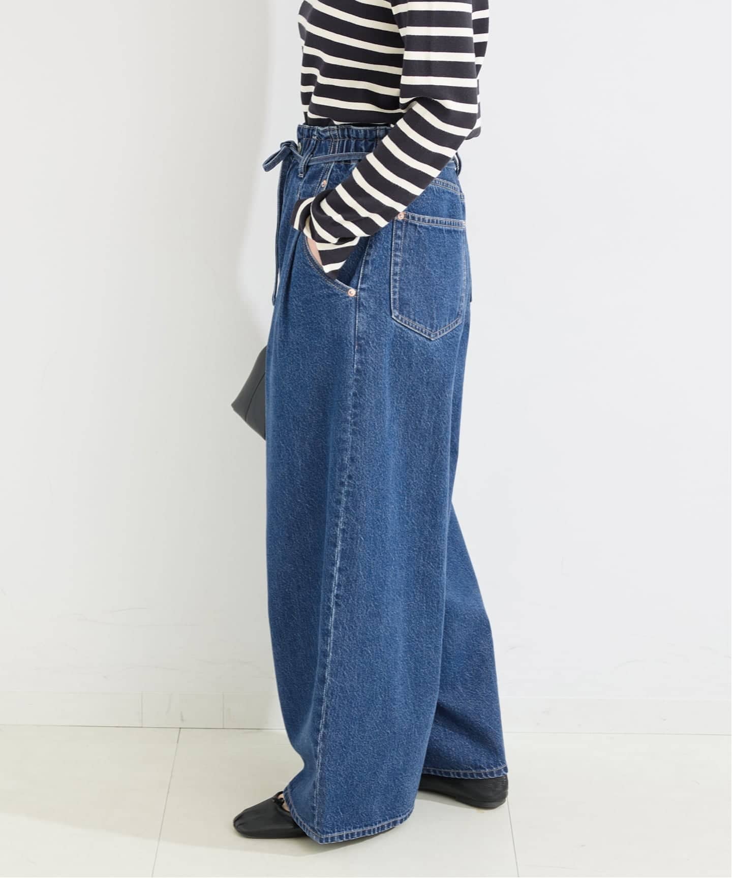 完売 ウォッシャブル DU JOUR デュ ジュール PEG TUCK JEAN 追加