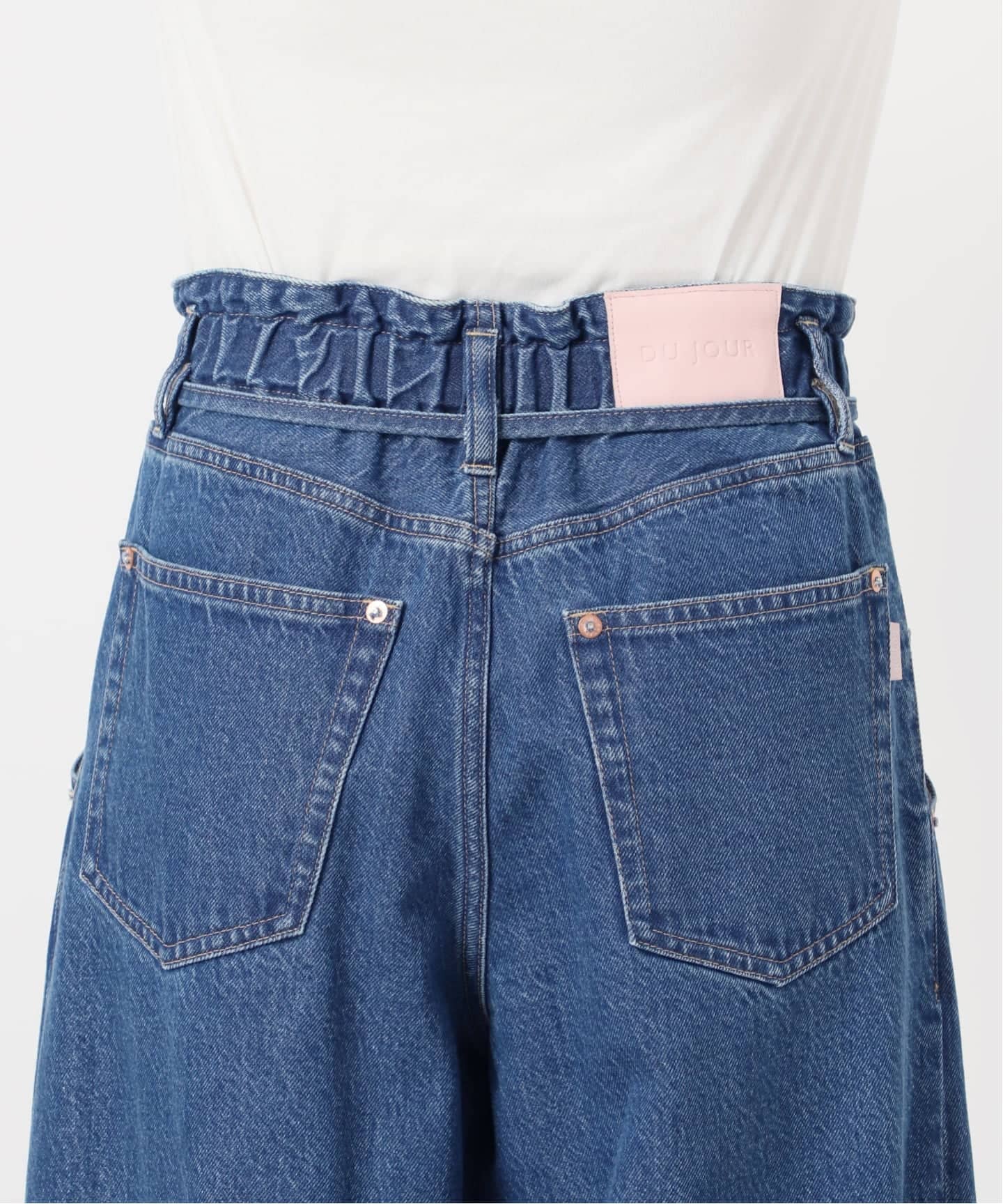 ウォッシャブル / DU JOUR / デュ ジュール DRAW-SASH PEG JEAN