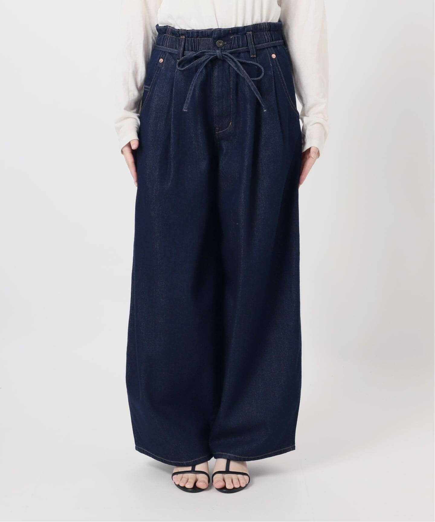 ウォッシャブル / DU JOUR / デュ ジュール DRAW-SASH PEG JEAN