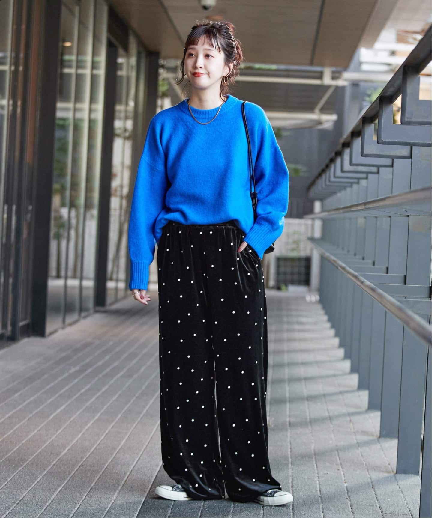 予約》【WEB限定】手洗い可 / ベロアドット刺繍パンツ（その他