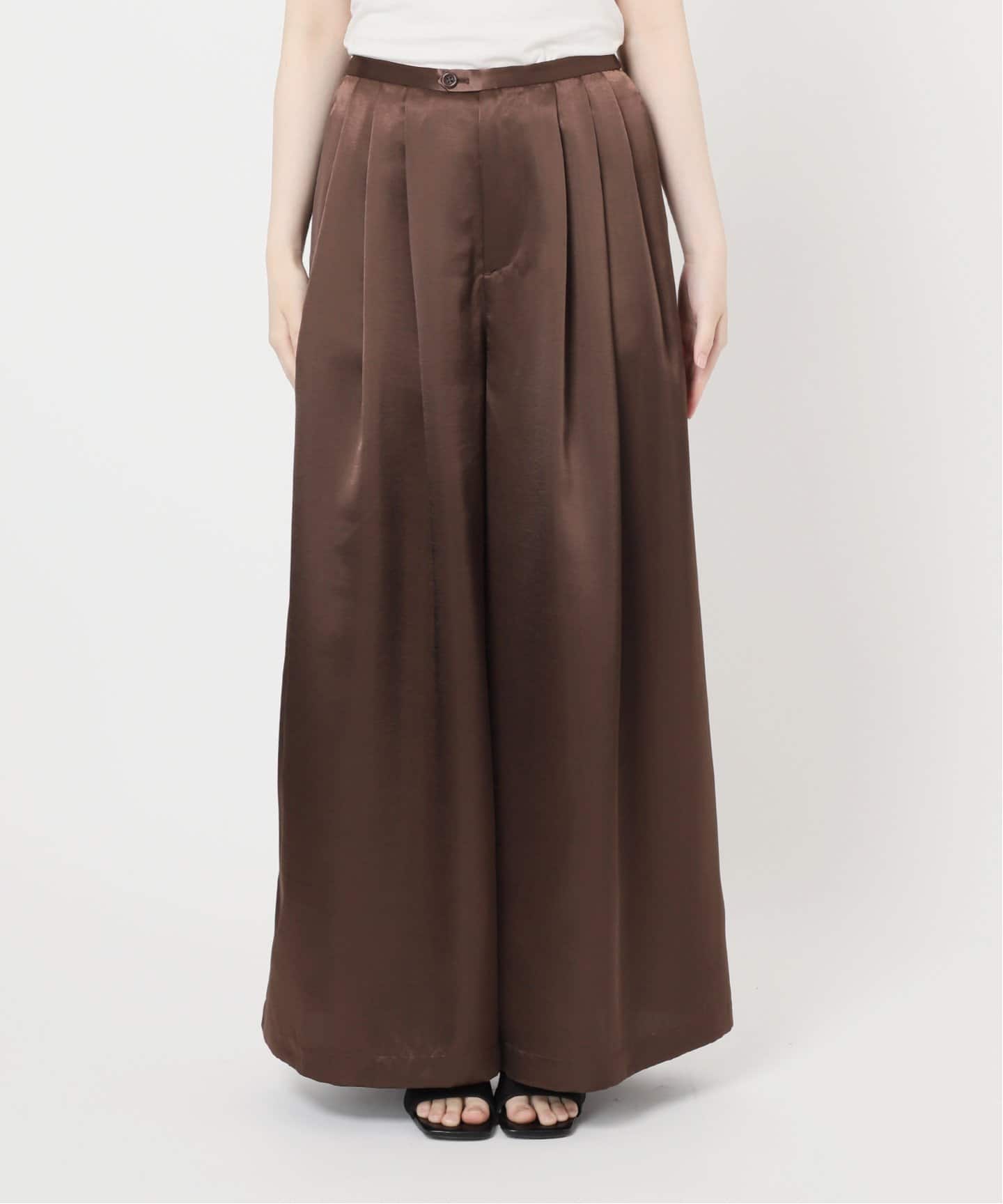手洗い可 / サテンワイドパンツ（その他パンツ）｜B.C STOCK
