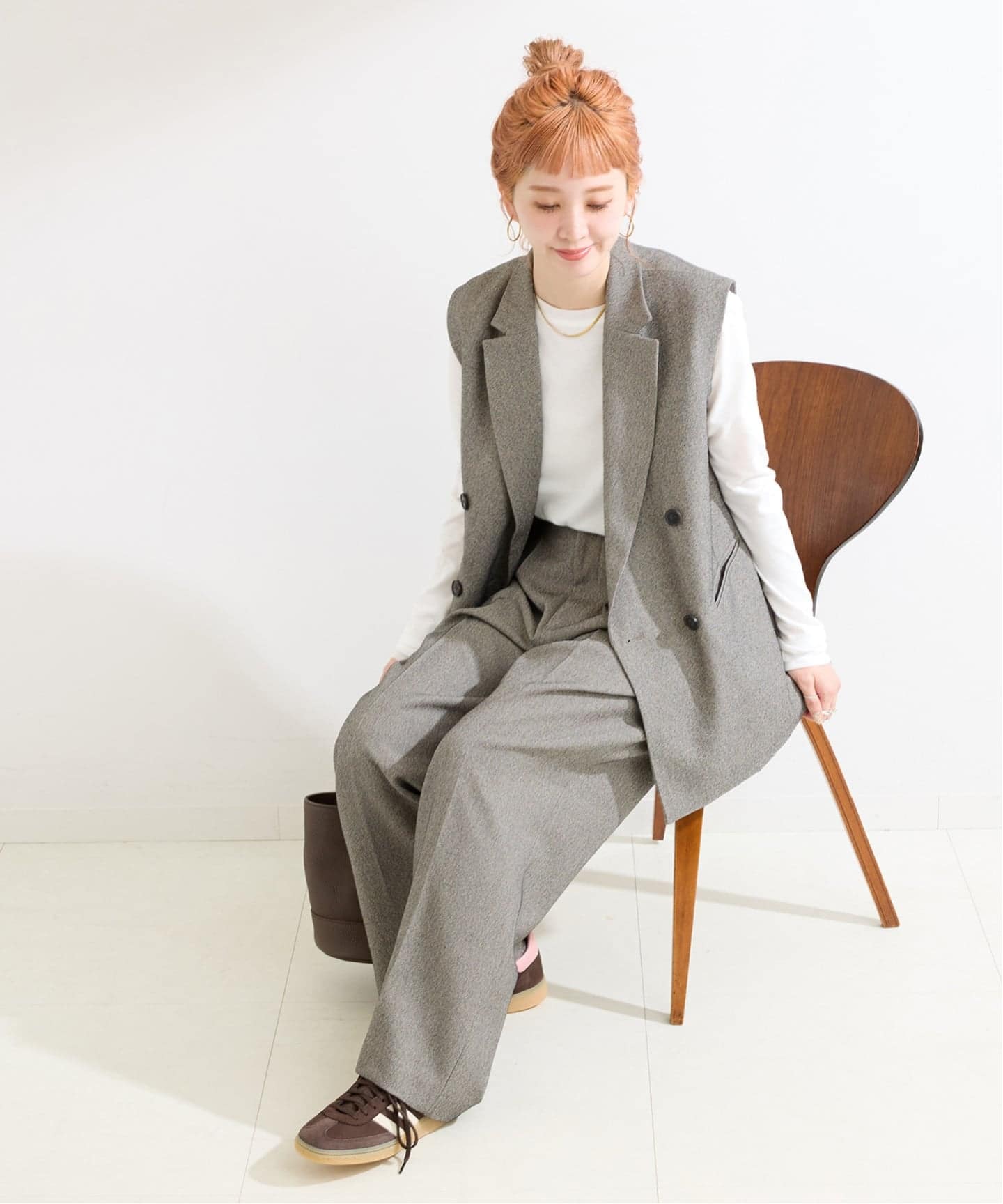 追加2》《2点セット》ジレ+2タックパンツセット（その他パンツ）｜B.C