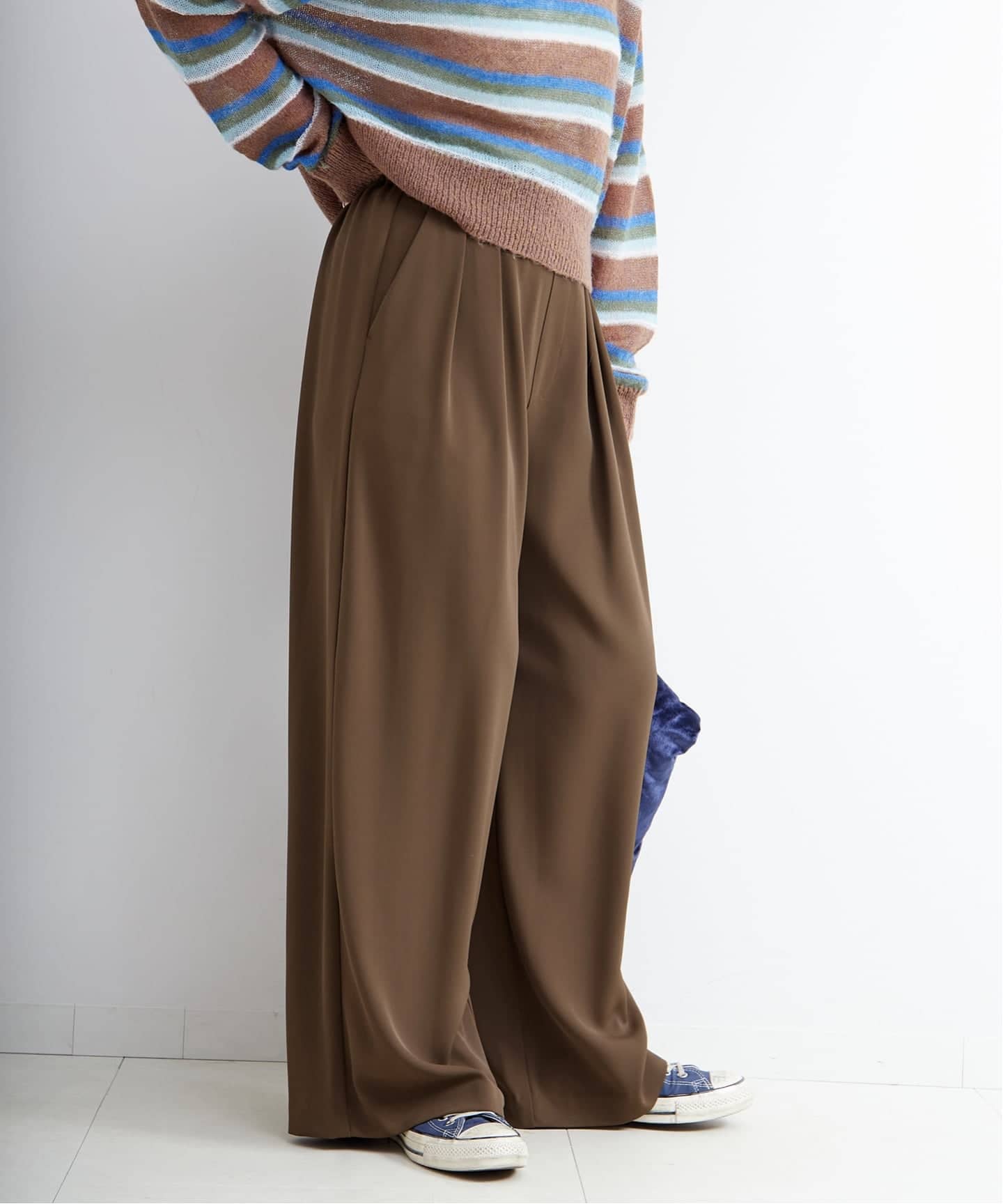 美品】ソージュ サイドタックワイドパンツ ミント XS 現行品