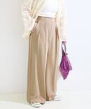 《追加3》【WEB限定】ウォッシャブル / タックワイドパンツ