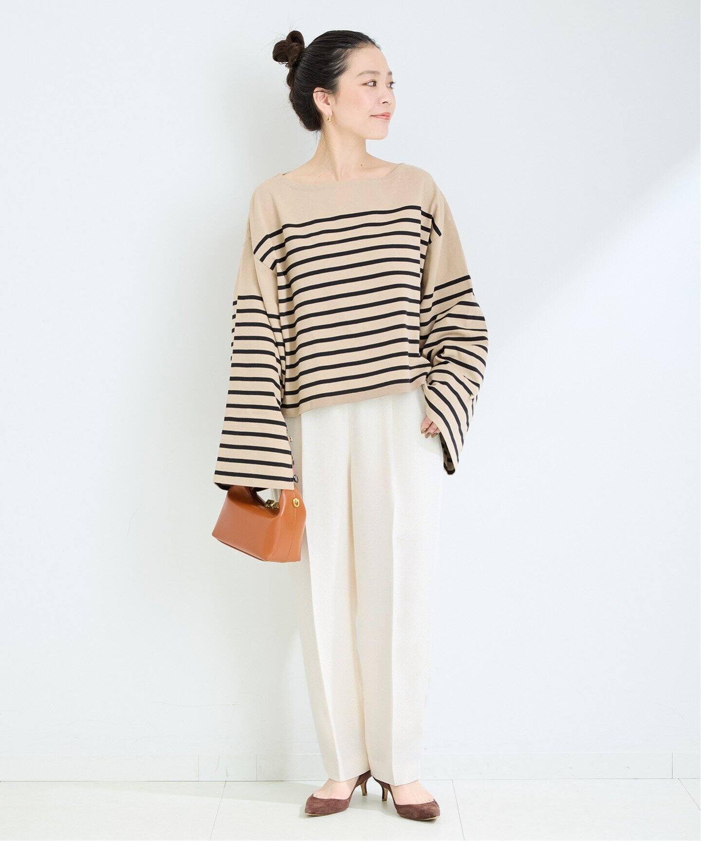 センタープレスツイードパンツ（スラックス）｜B.C STOCK（ベーセー  