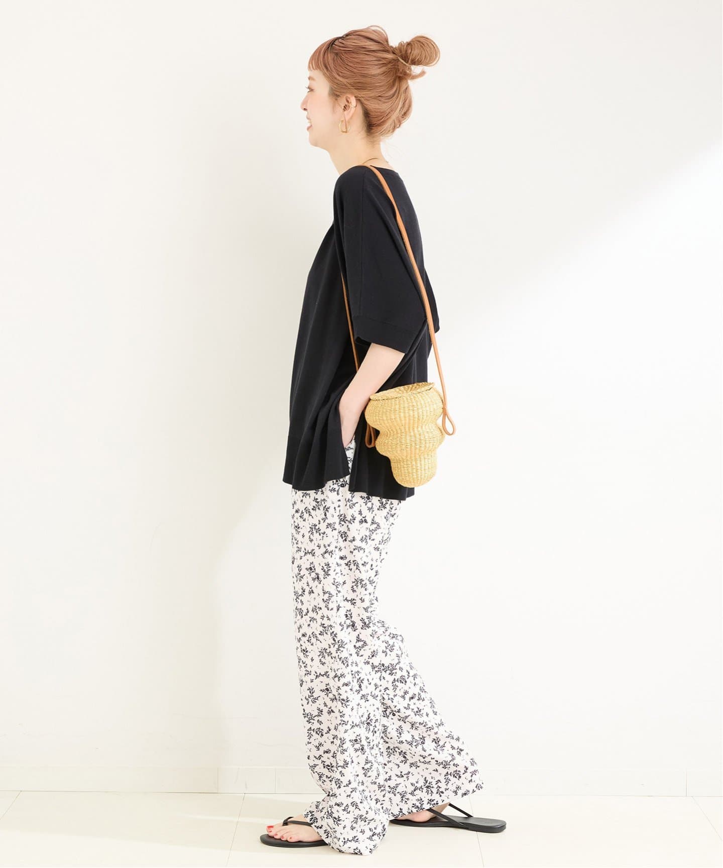 フラワープリント ポンチョ レインポンチョ【Kento IIDA × FRENCH BULLDOG LIFE