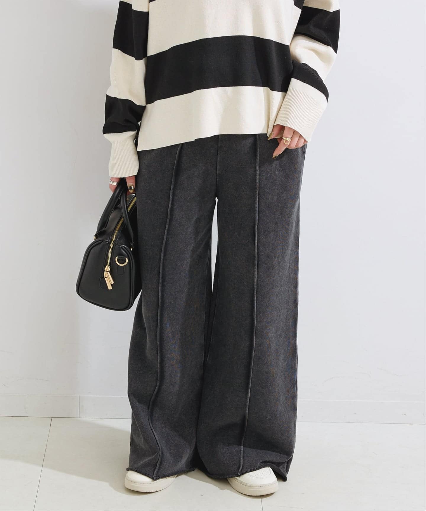 【ブラック A】ウォッシャブル / 裏毛ロングスリーブ ベーセーストック B.C STOCK ウォッシャブル / 裏毛ロングスリーブ