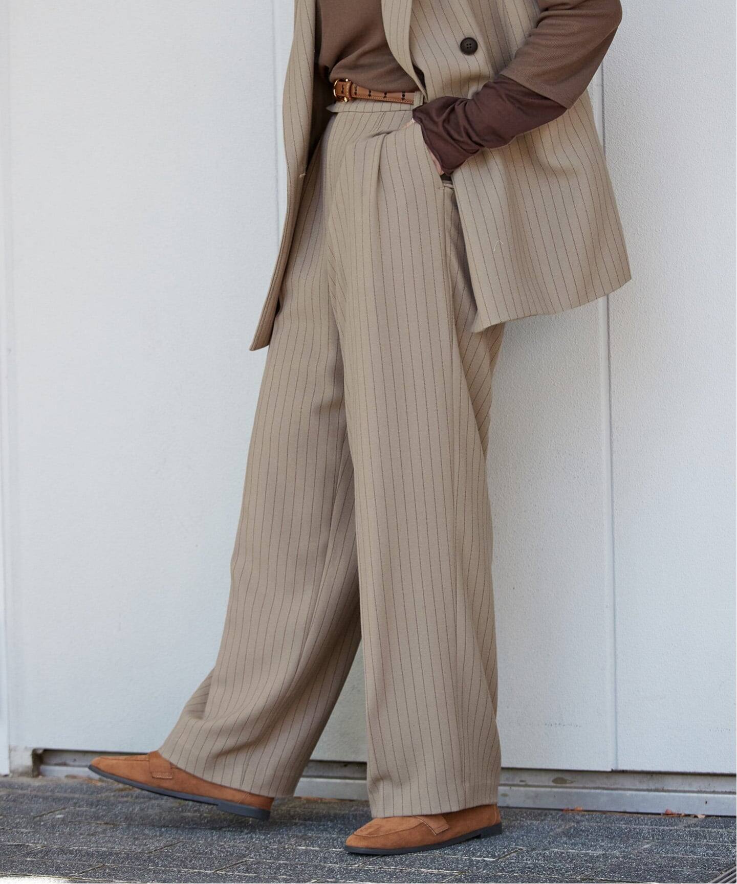 2点セット》手洗い可 / ジレ+2タックパンツセット（その他パンツ