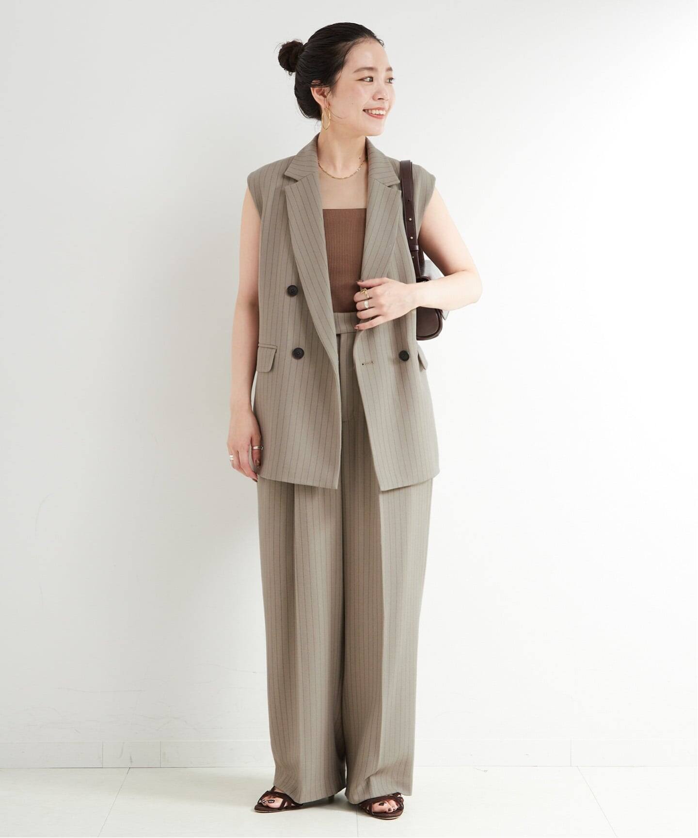 2点セット》手洗い可 / ジレ+2タックパンツセット（その他パンツ