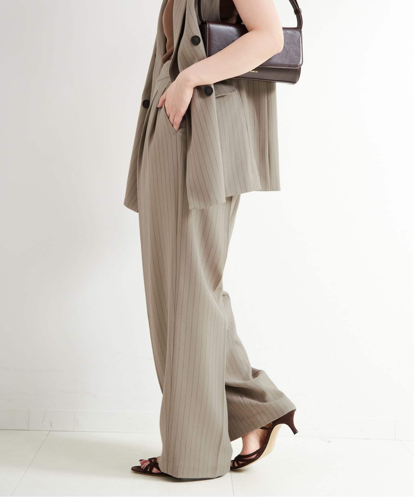 2点セット》手洗い可 / ジレ+2タックパンツセット（その他パンツ