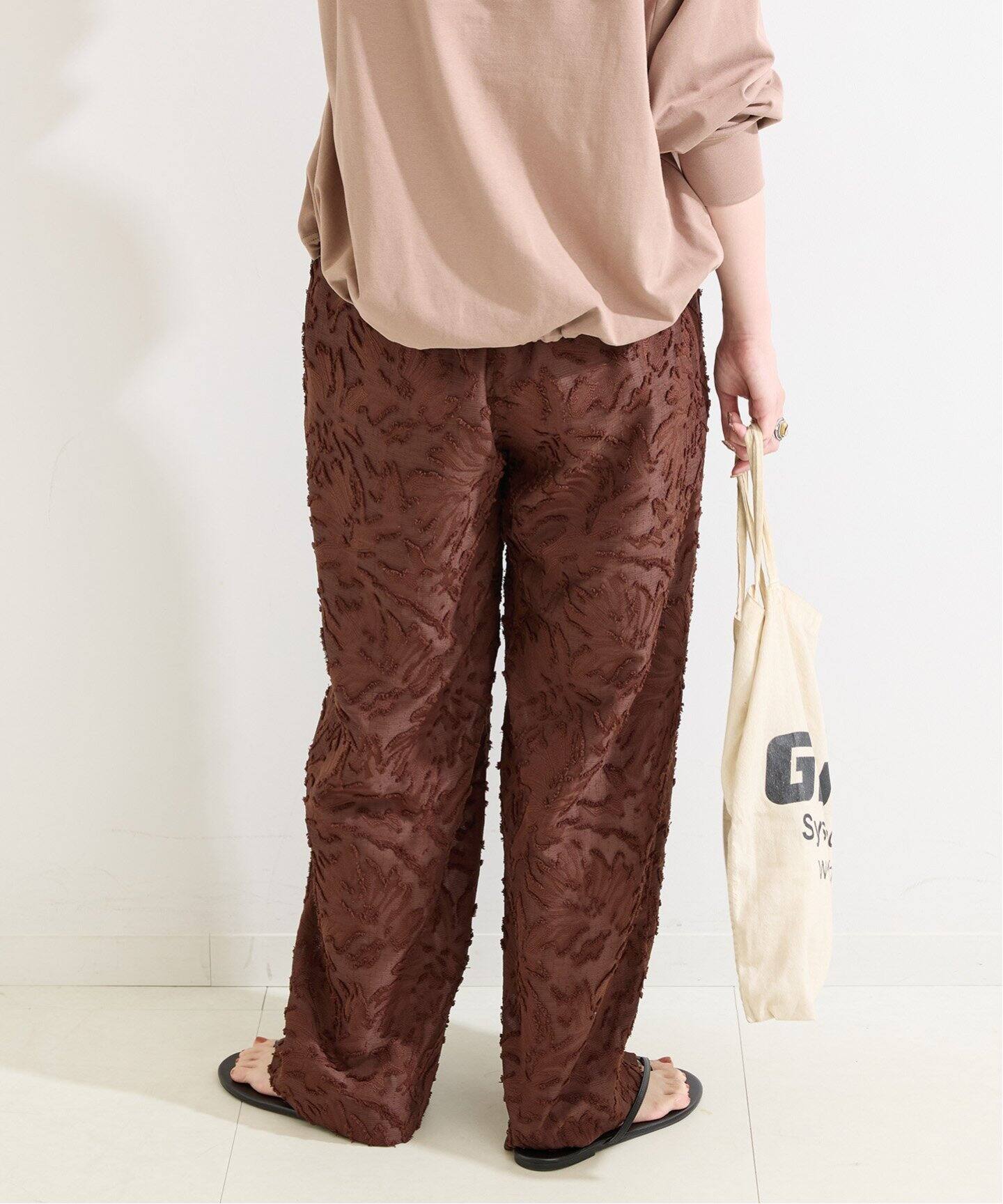 手洗い可 / ジャカードストレートパンツ（その他パンツ）｜B.C