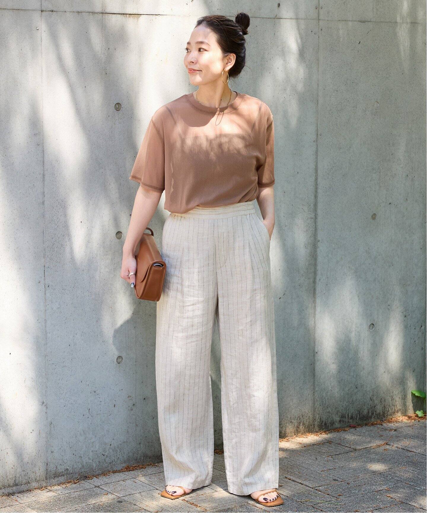 追加5》手洗い可 / フレンチリネンストレートパンツ（その他パンツ