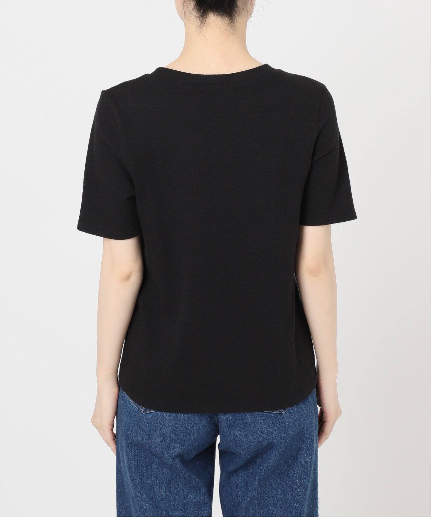 B.C STOCK ブラック Vネック サロペット Mサイズ新品 2点セット》手洗い可 / ウォッシャブル / インナー付き深Vサロペット