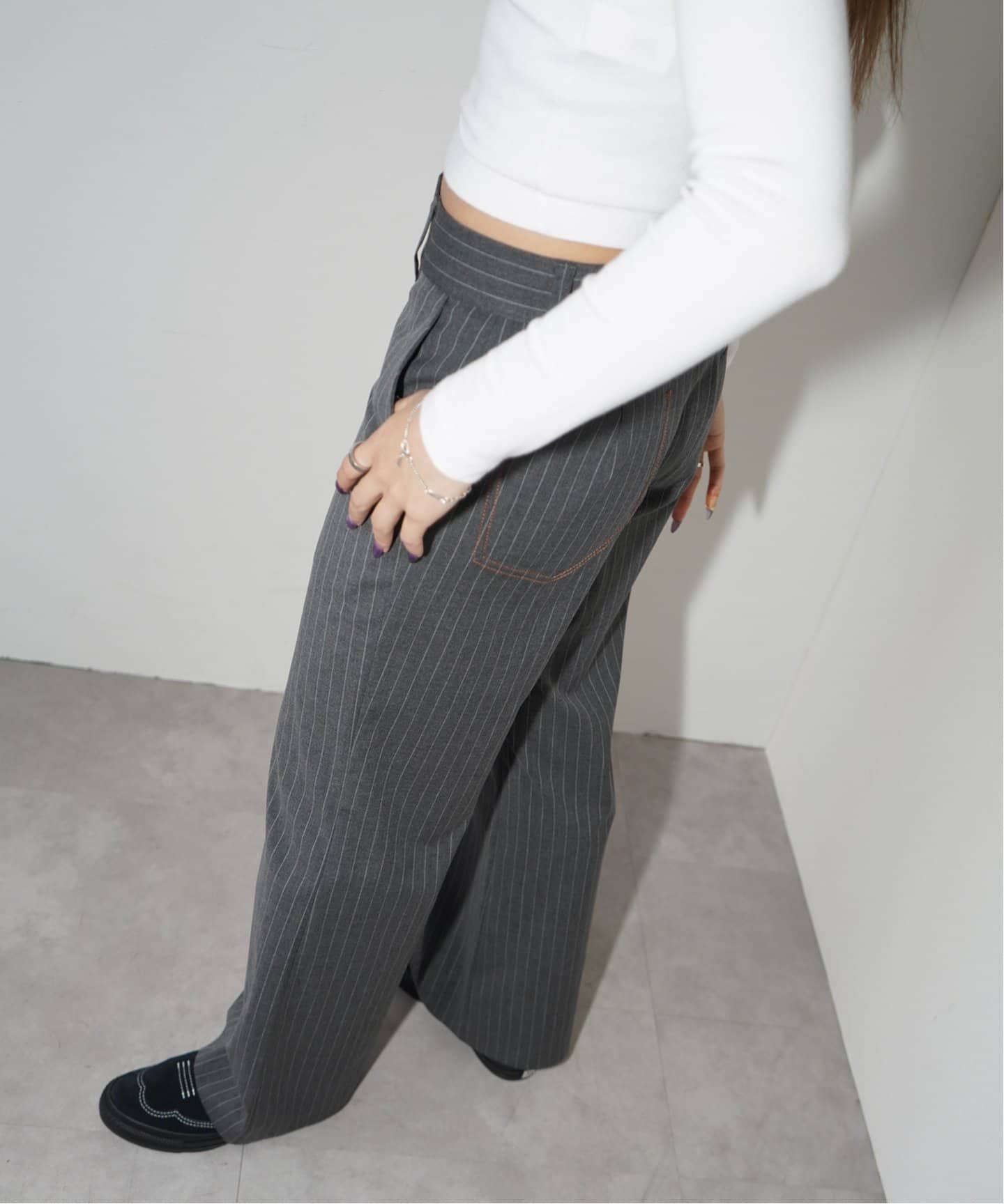 SPORTMAX★RAOUL ビスコース&リネン フレアパンツ SPORTMAX】RAOUL ビスコース リネン ツイル フレアパンツ