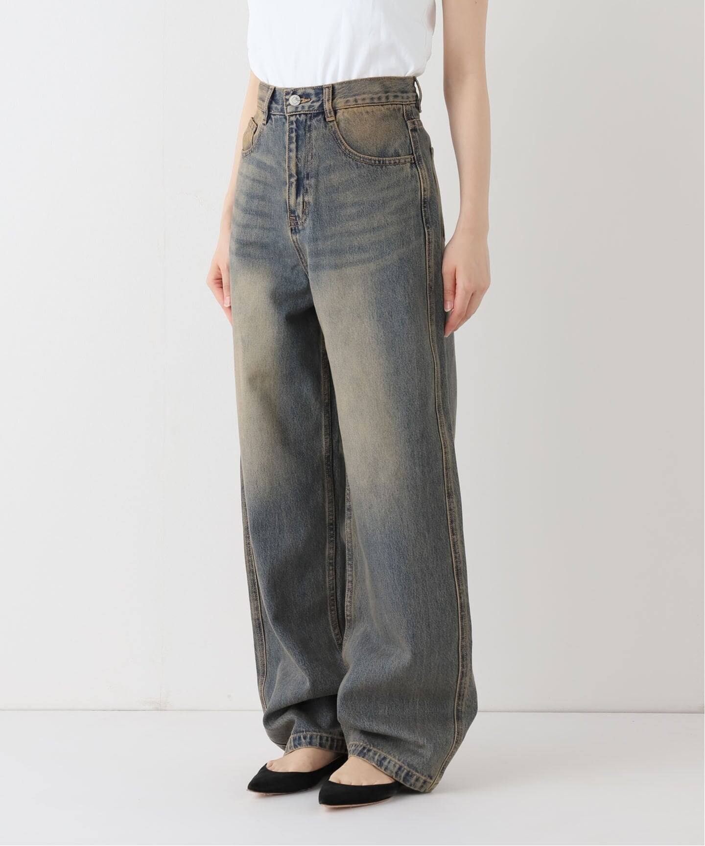 ヴィンテージウォッシュ バギージーンズ / Vintage Wash Baggy Jeans