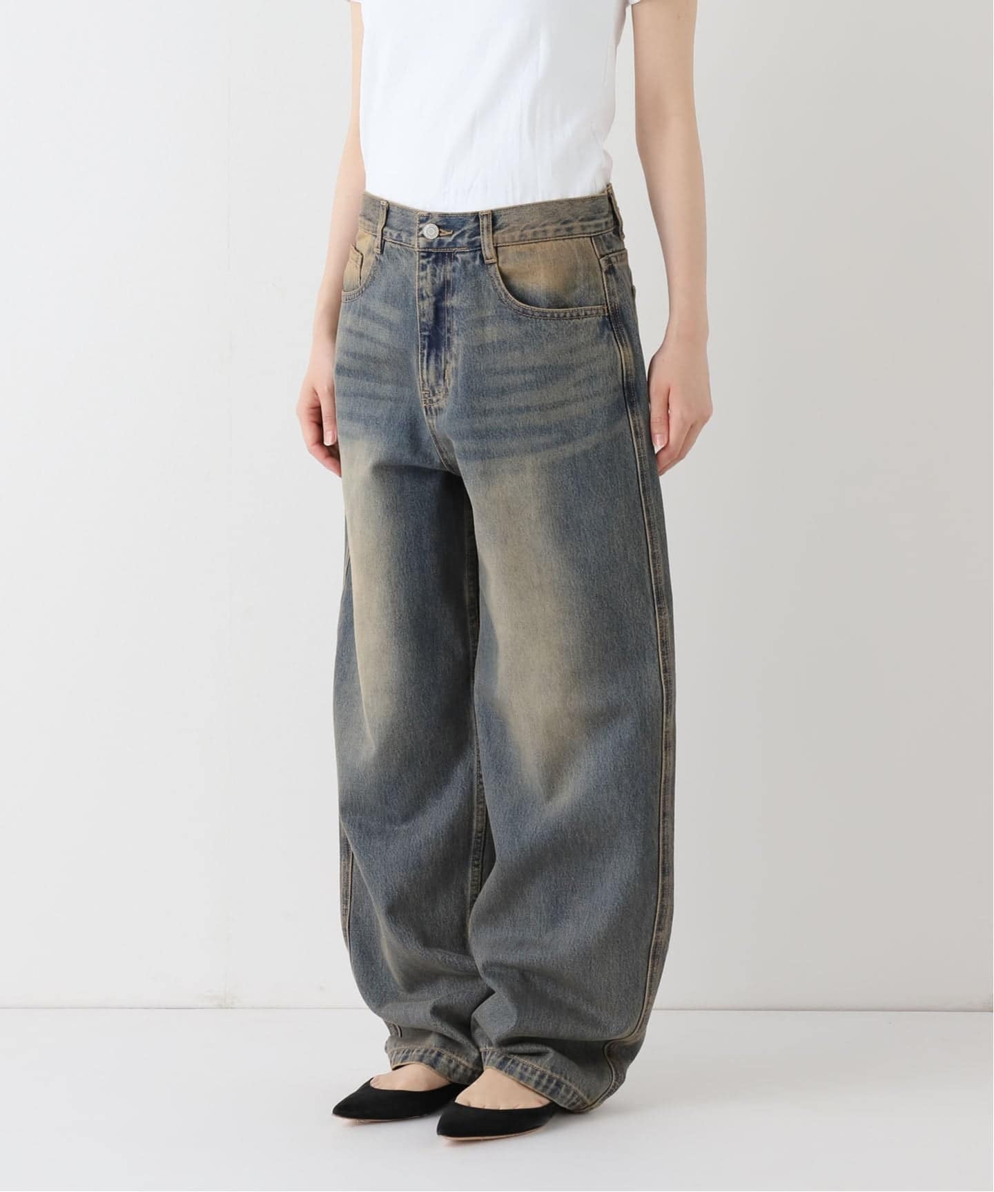 ヴィンテージウォッシュ バギージーンズ / Vintage Wash Baggy Jeans