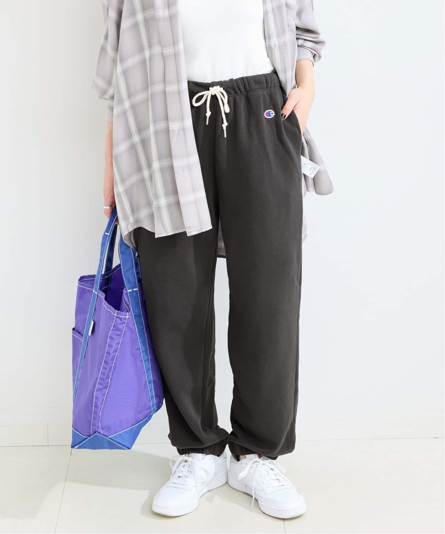 CHAMPION×JOURNAL STANDARD HOLIDAY スエット 紺 Champion by holiday