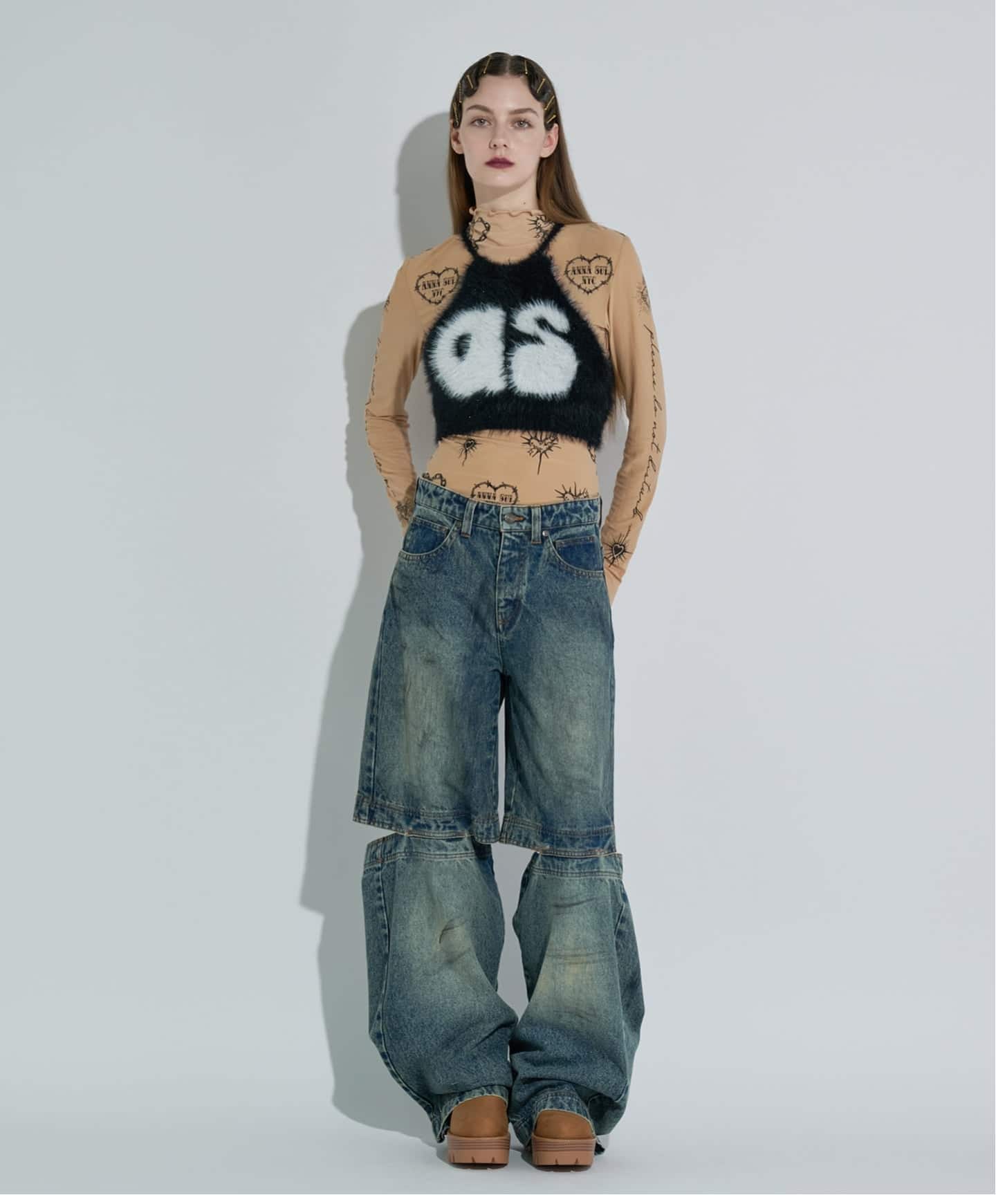 ANNA SUI NYC / アナスイエヌワイシー ファンクションデニムパンツ