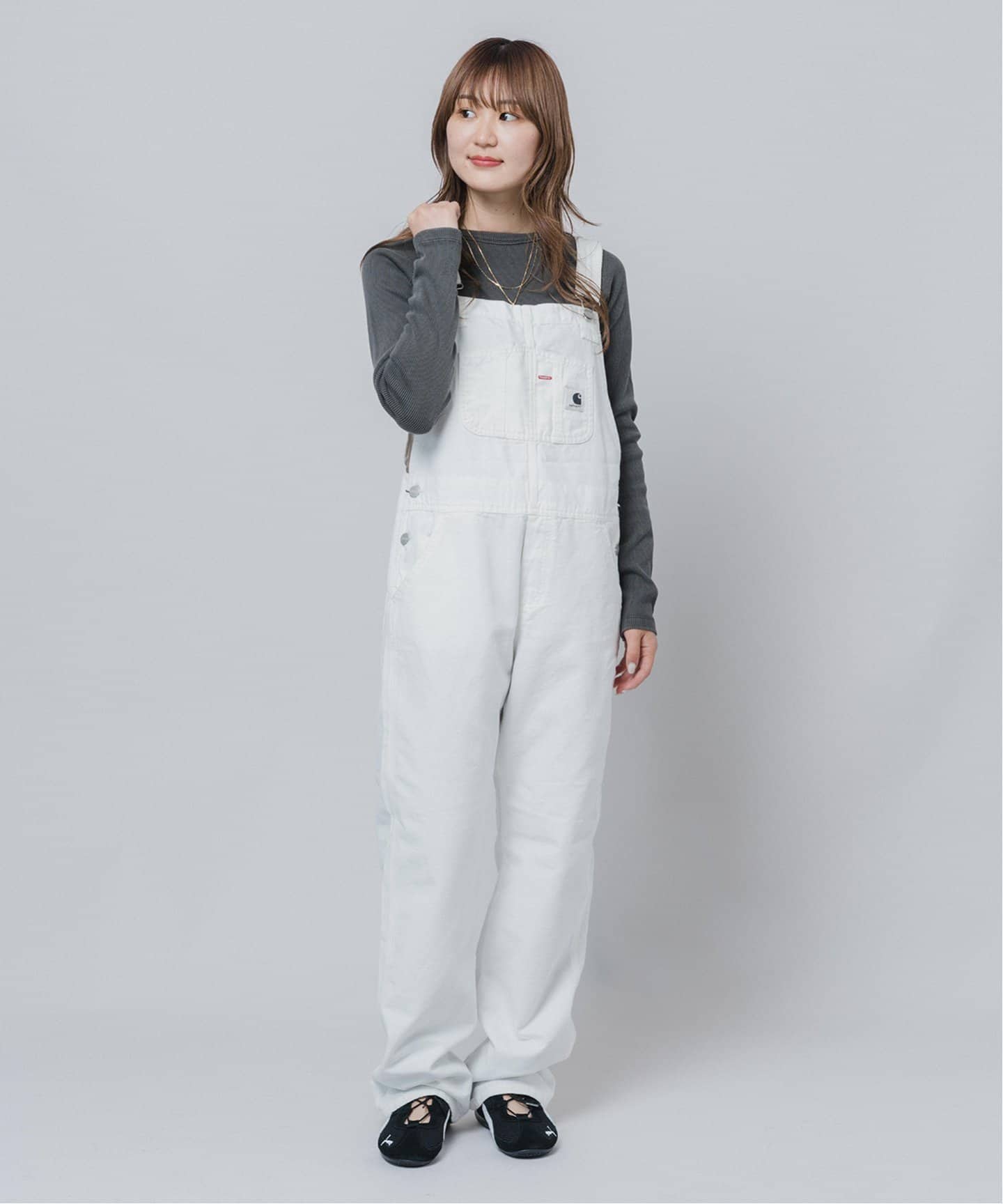 carhartt オーバーオール 40×30 ホワイト Carhartt サロペット オーバーオール CARHARTT WIP BIB OVERALL