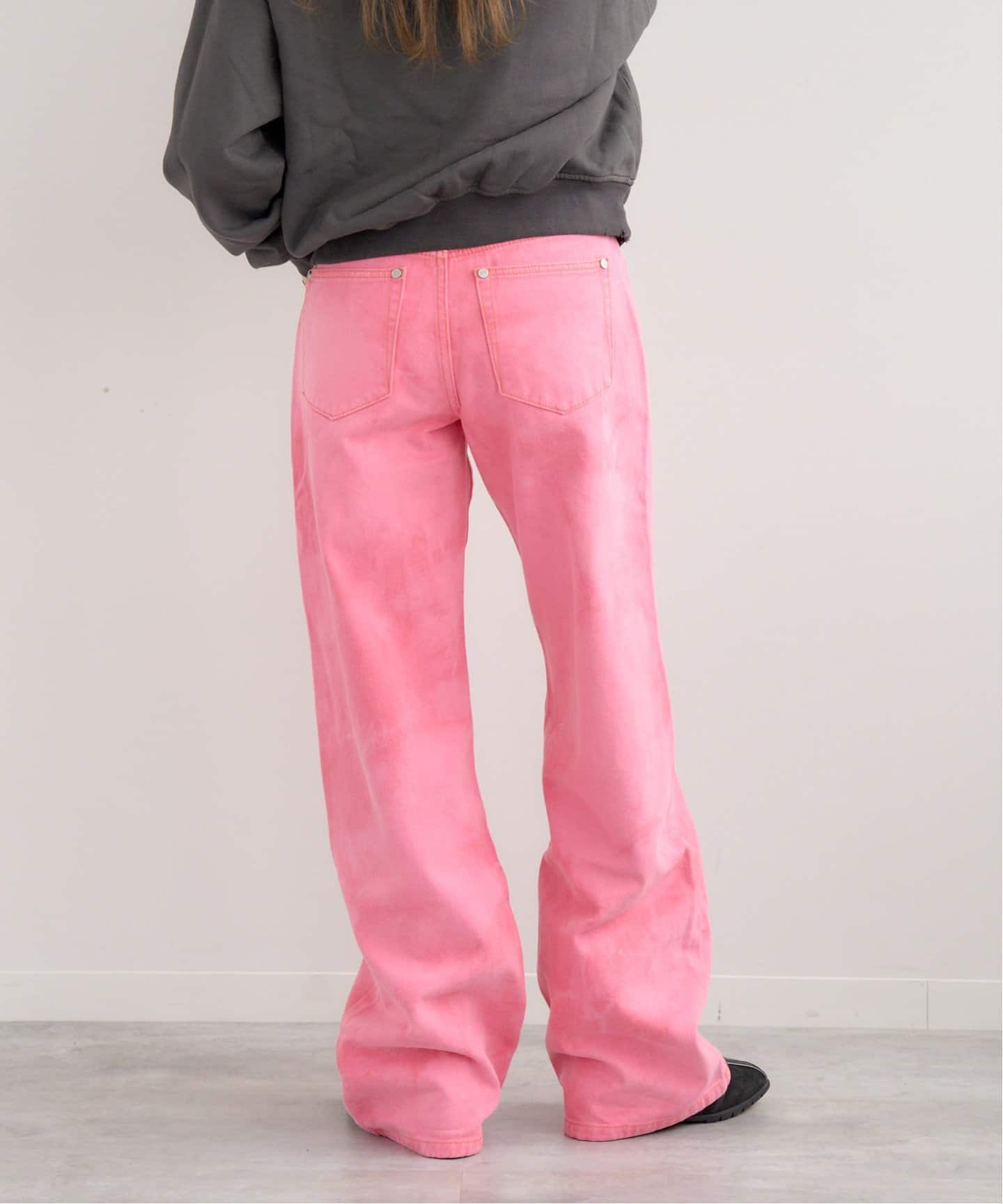 One Tea spoon / ワンティースプーン PINK KISS WIDE LEG JEANS