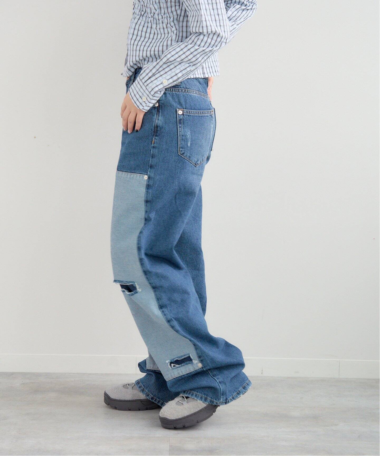 One Tea spoon / ワンティースプーン BLUE THUNDER WIDE LEG