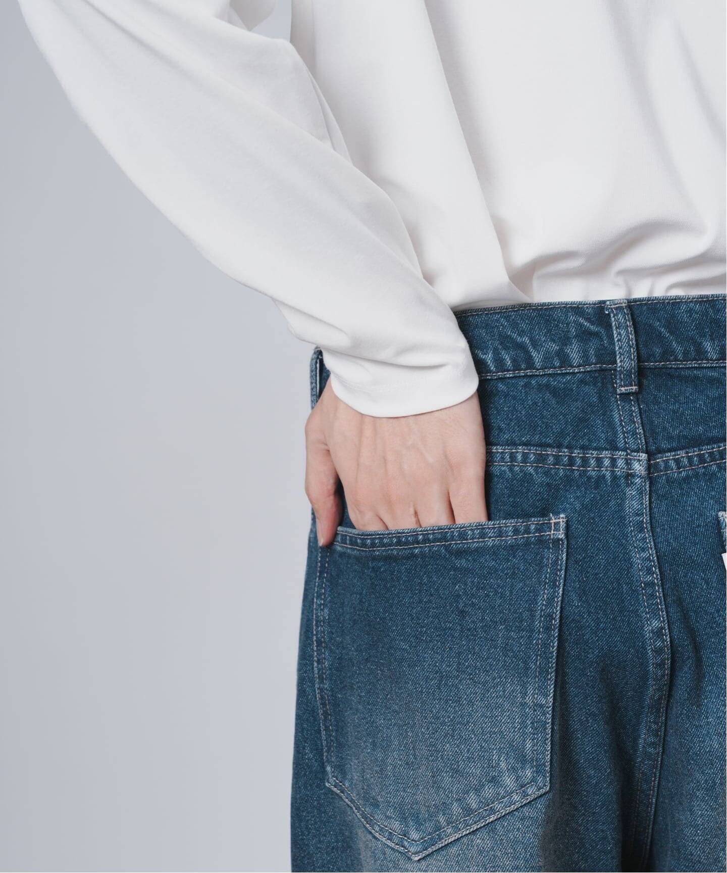 B.A.C.D] NEW 13oz ワイドストレートデニムパンツ（デニムパンツ