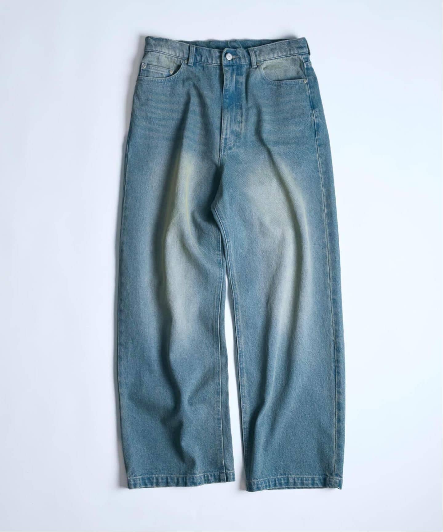 B.A.C.D] NEW 13oz ワイドストレートデニムパンツ（デニムパンツ