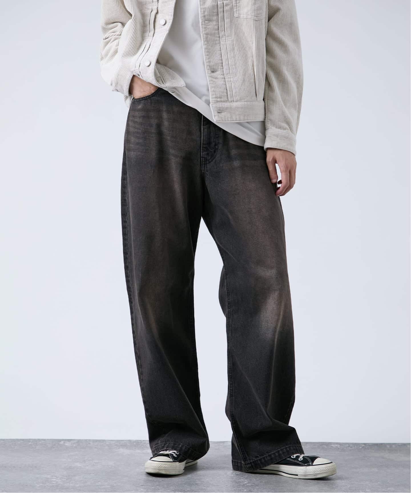 追加》[B.A.C.D] NEW 13oz ワイドストレートデニムパンツ（デニム