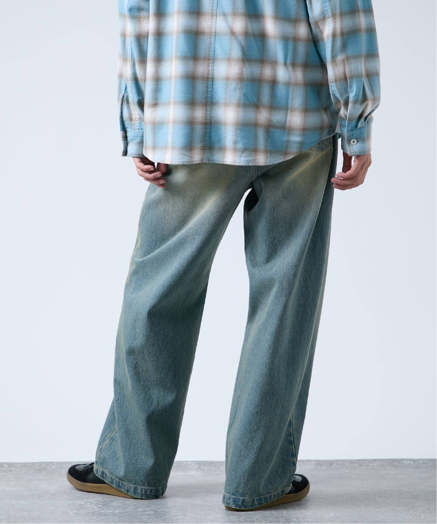 追加》[B.A.C.D] NEW 13oz ワイドストレートデニムパンツ（デニム